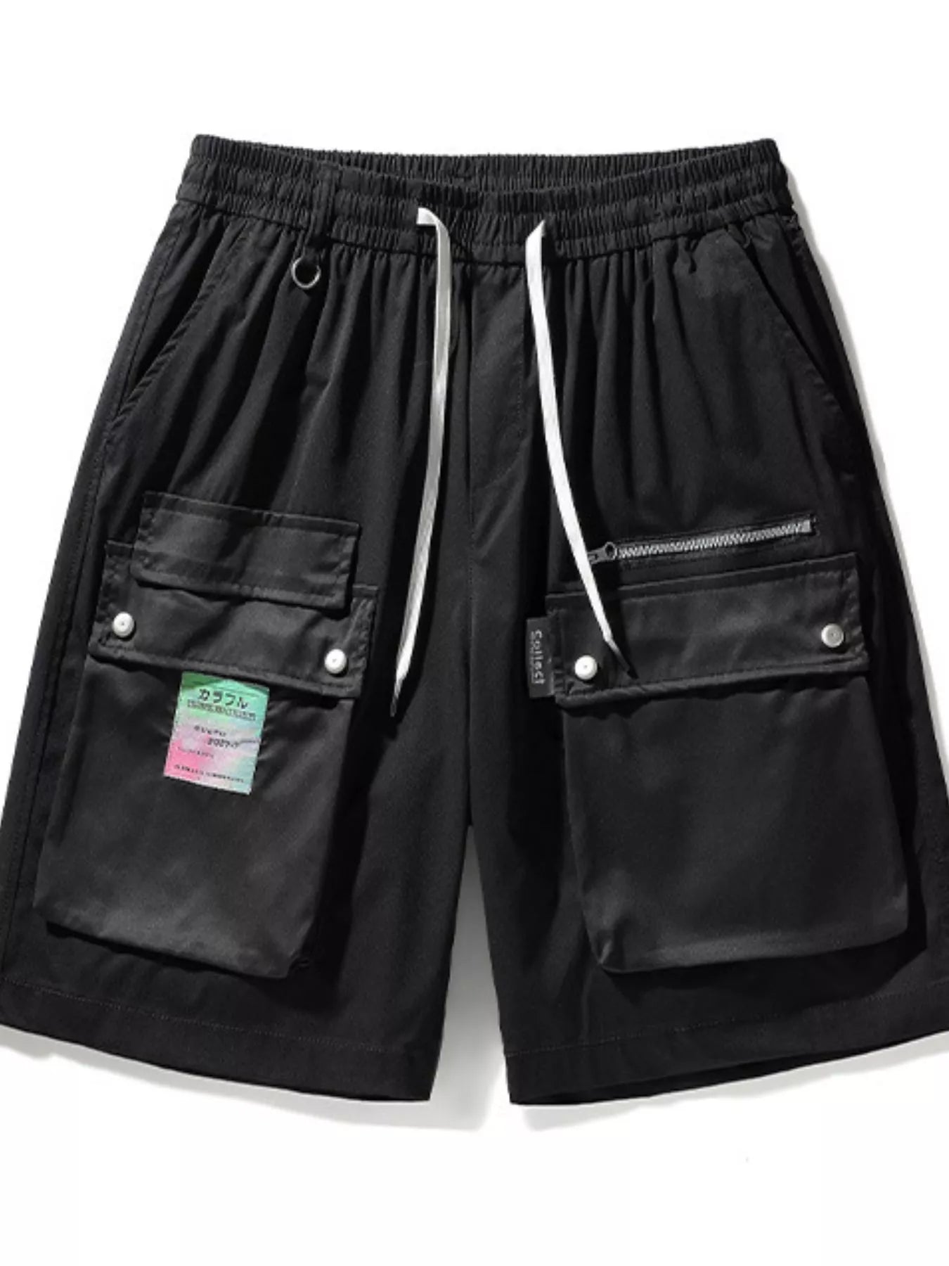 Men's Multi-Pocket Cargo Shorts with Drawstring
