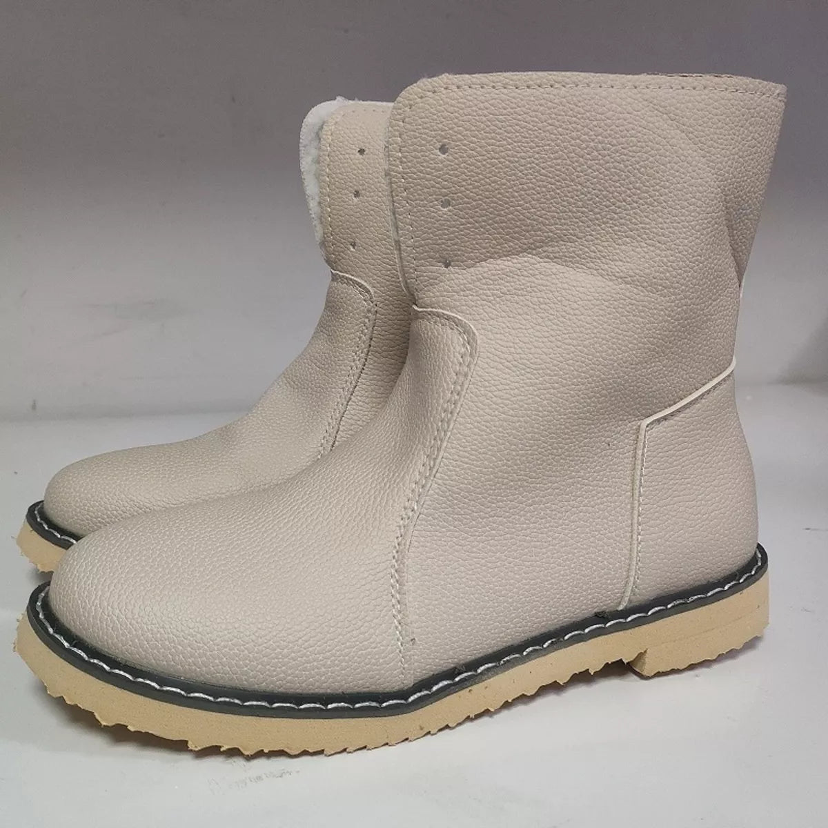Round Toe Flats Boots