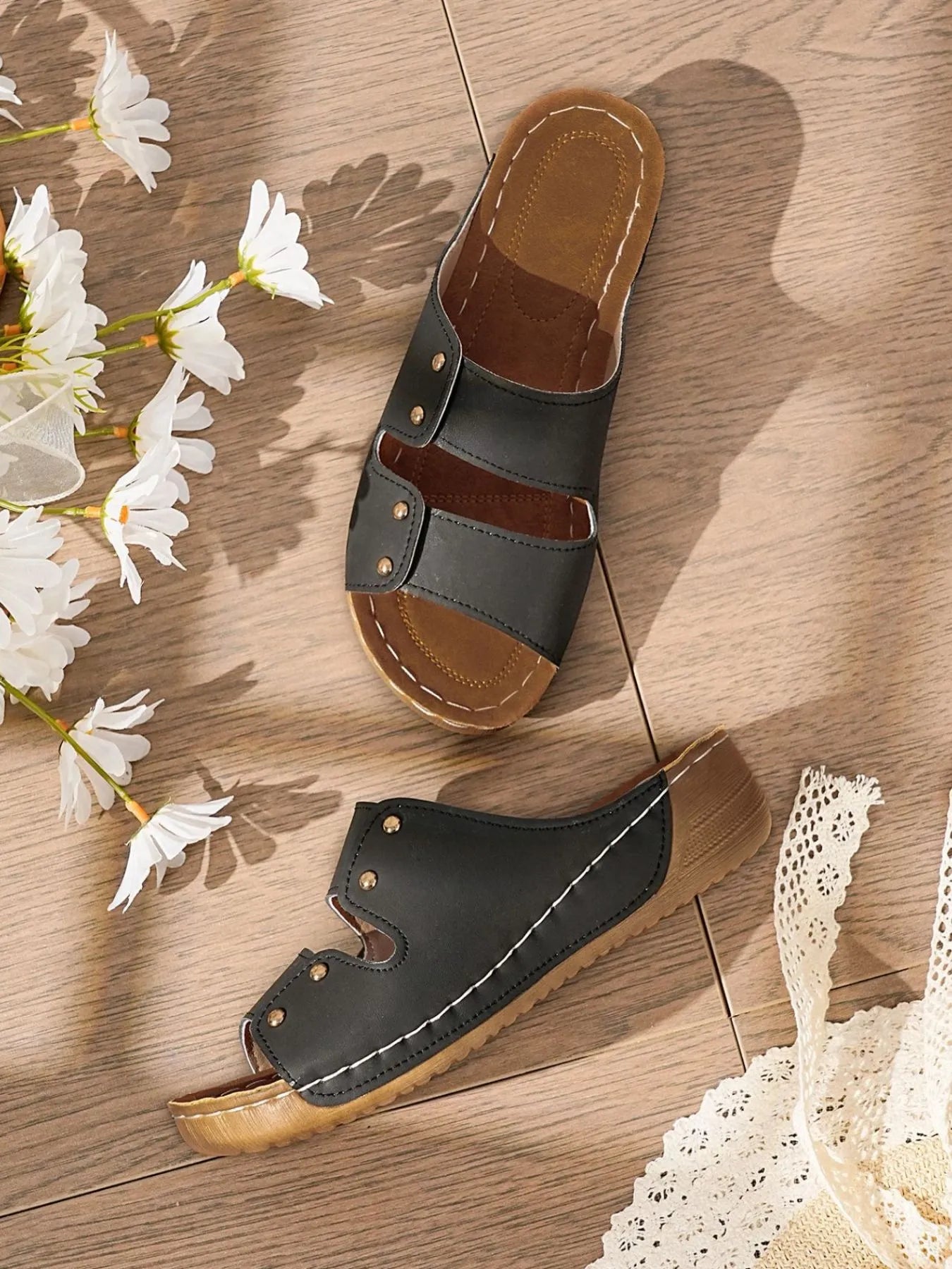 Open Toe Wedge Sandals