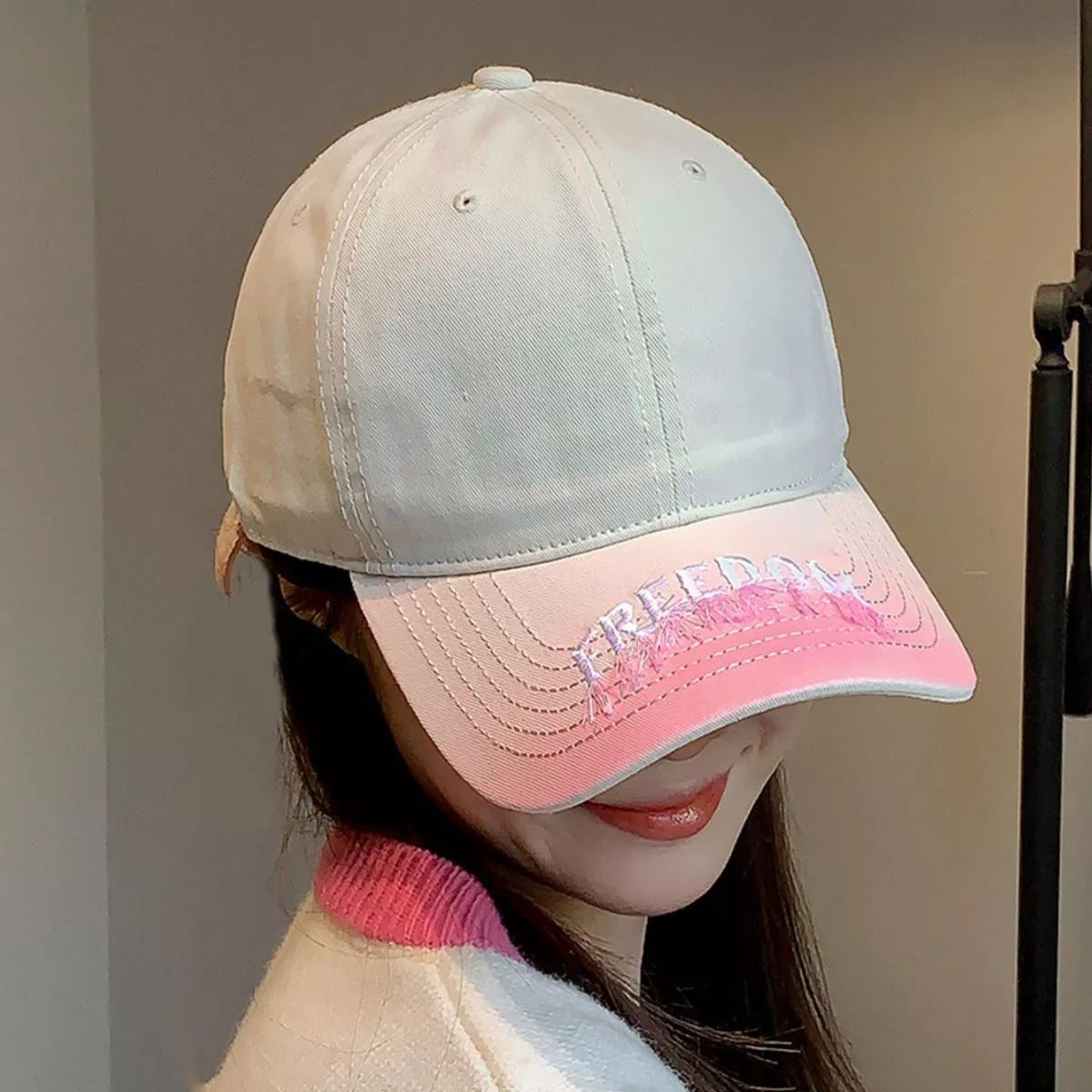 Gradient Embroidered Baseball Cap