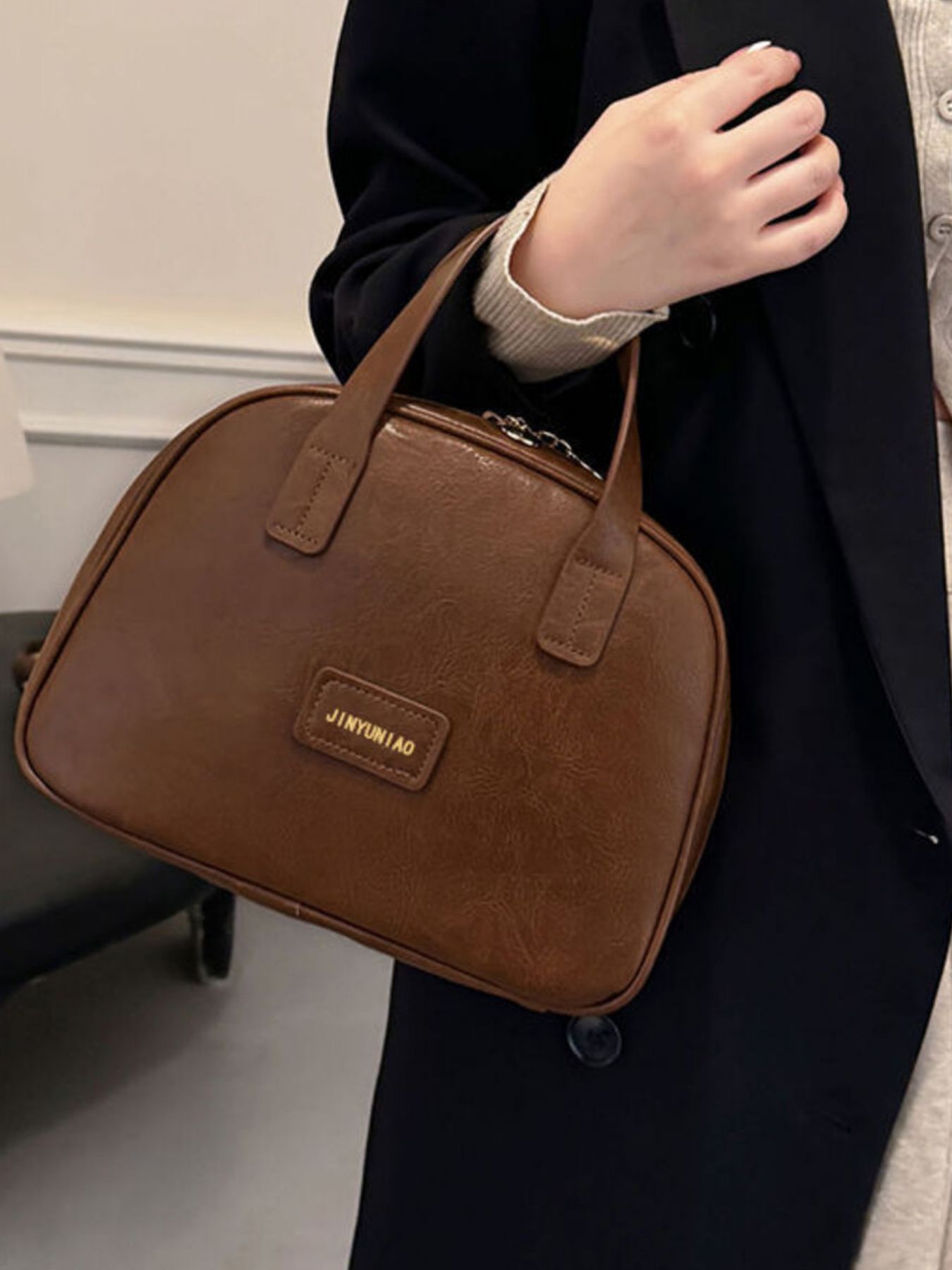 Top Handle Makeup Handbag