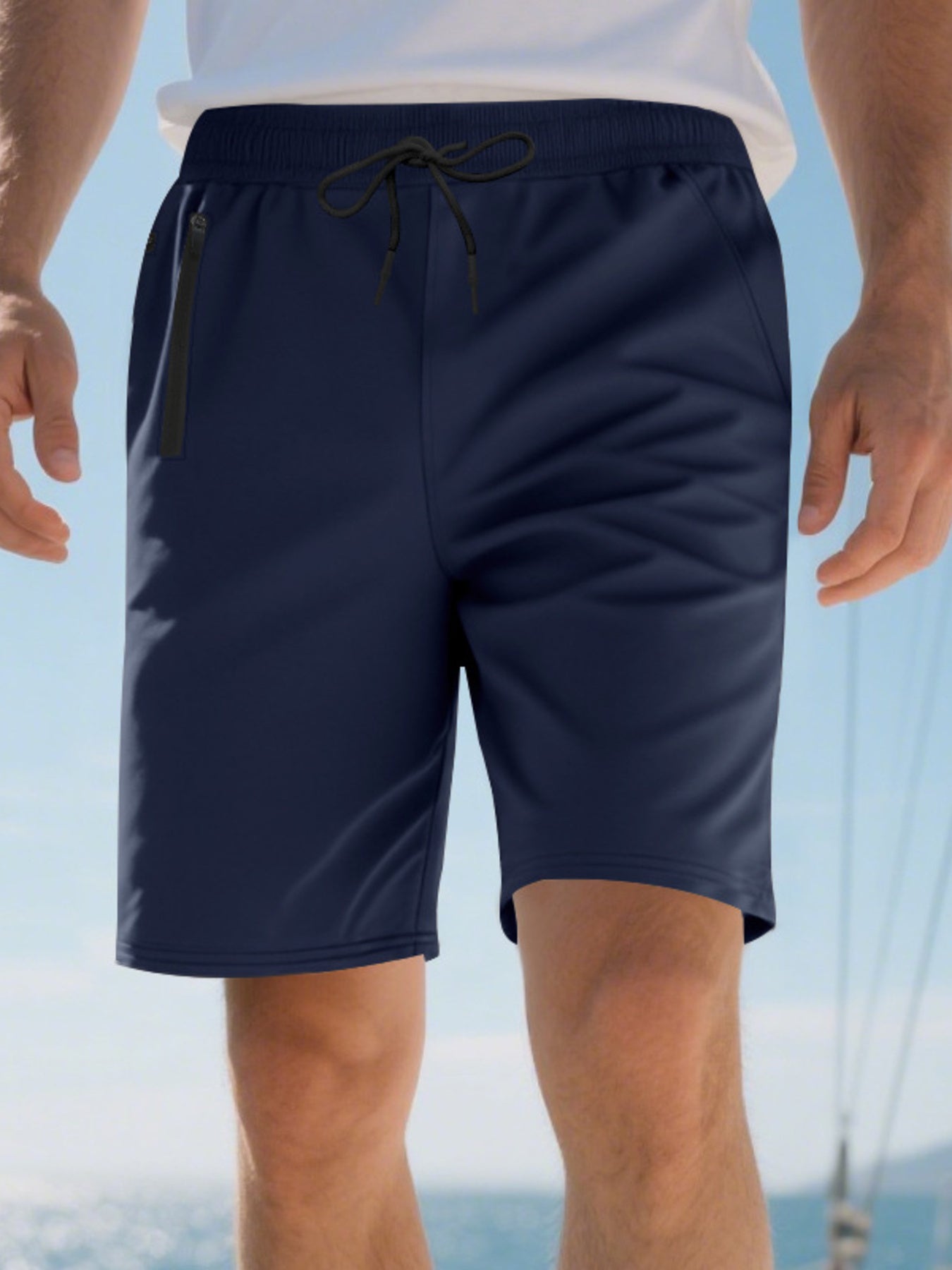 Men's Full Size Drawstring Casual Shorts Plus Size