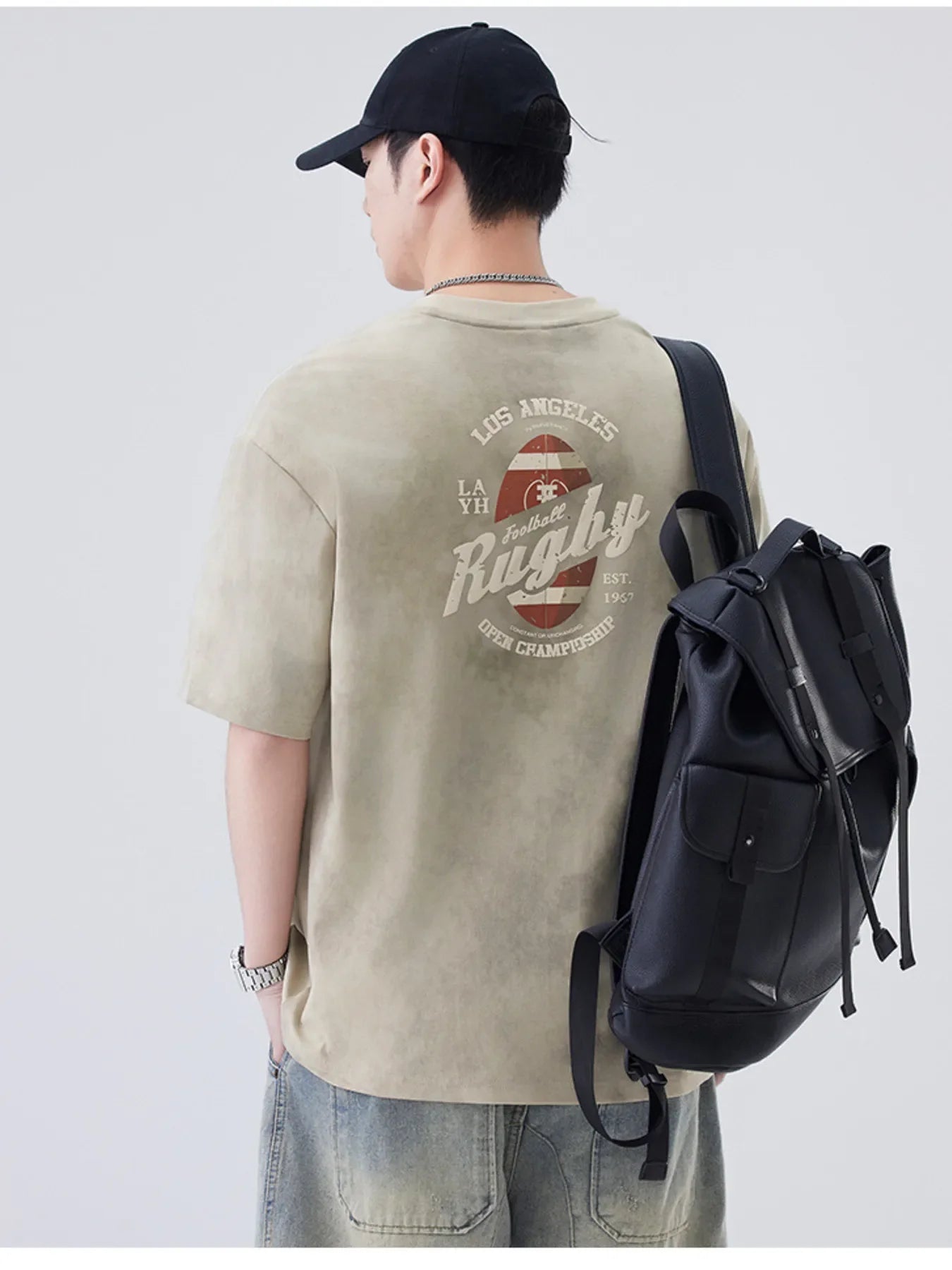 Men's Plus Size Round Neck Short Sleeve T-Shirt