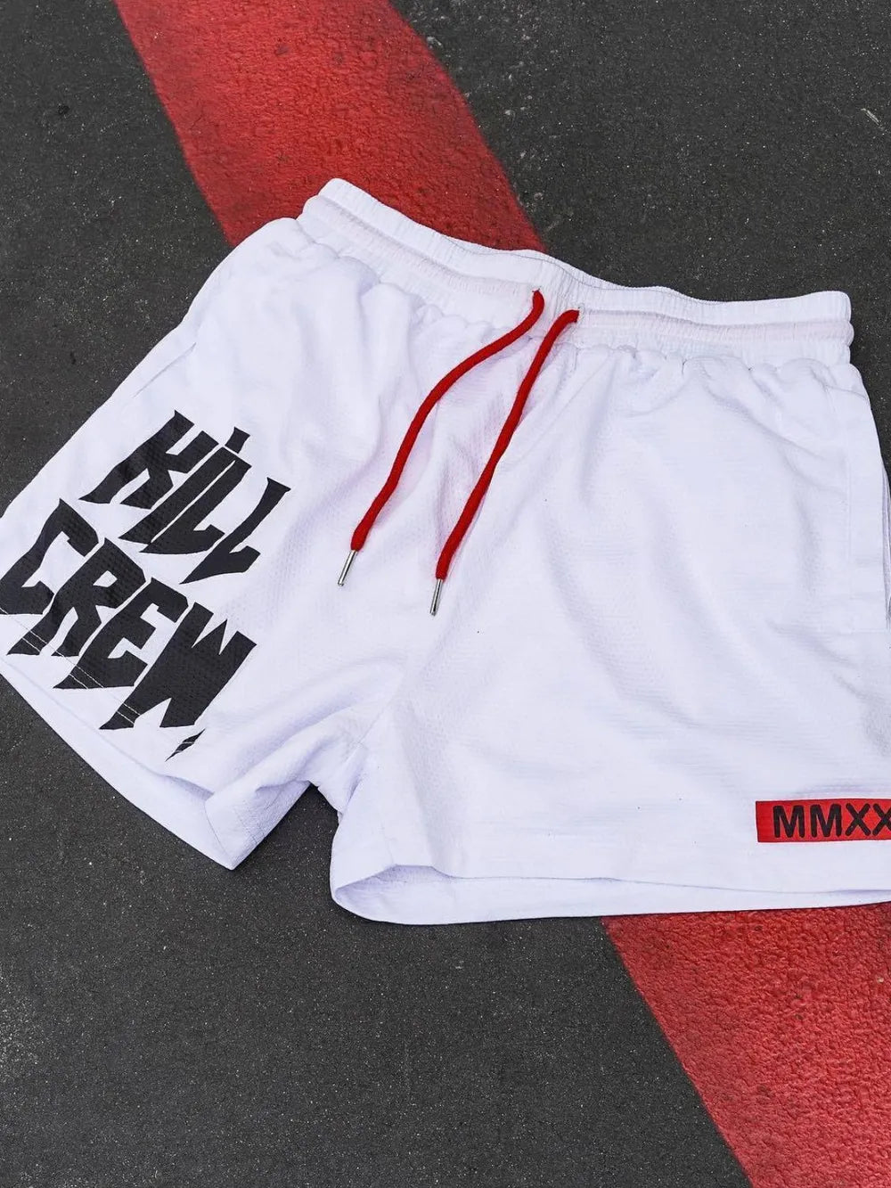 Men's Plus Size Letter Drawstring Shorts
