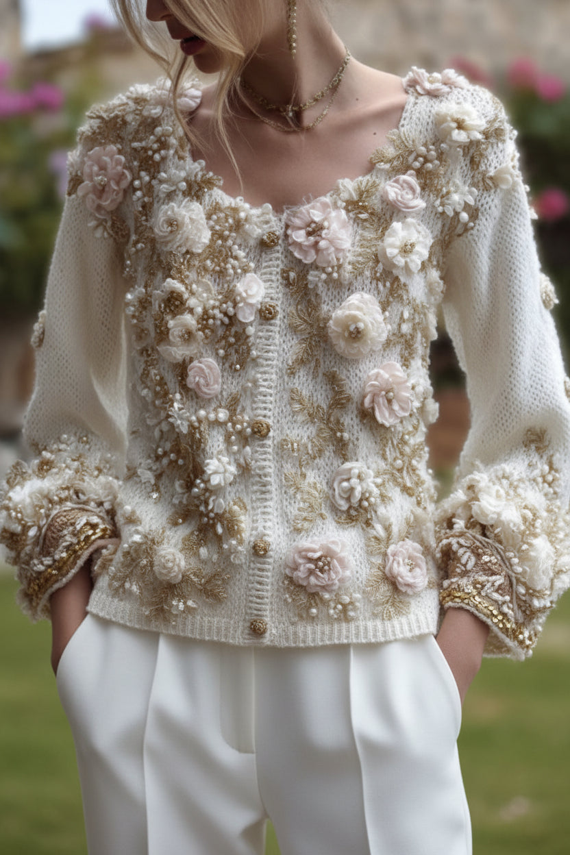 Women’s 3D Printed Cardigan Coat – Spring & Fall Outerwear