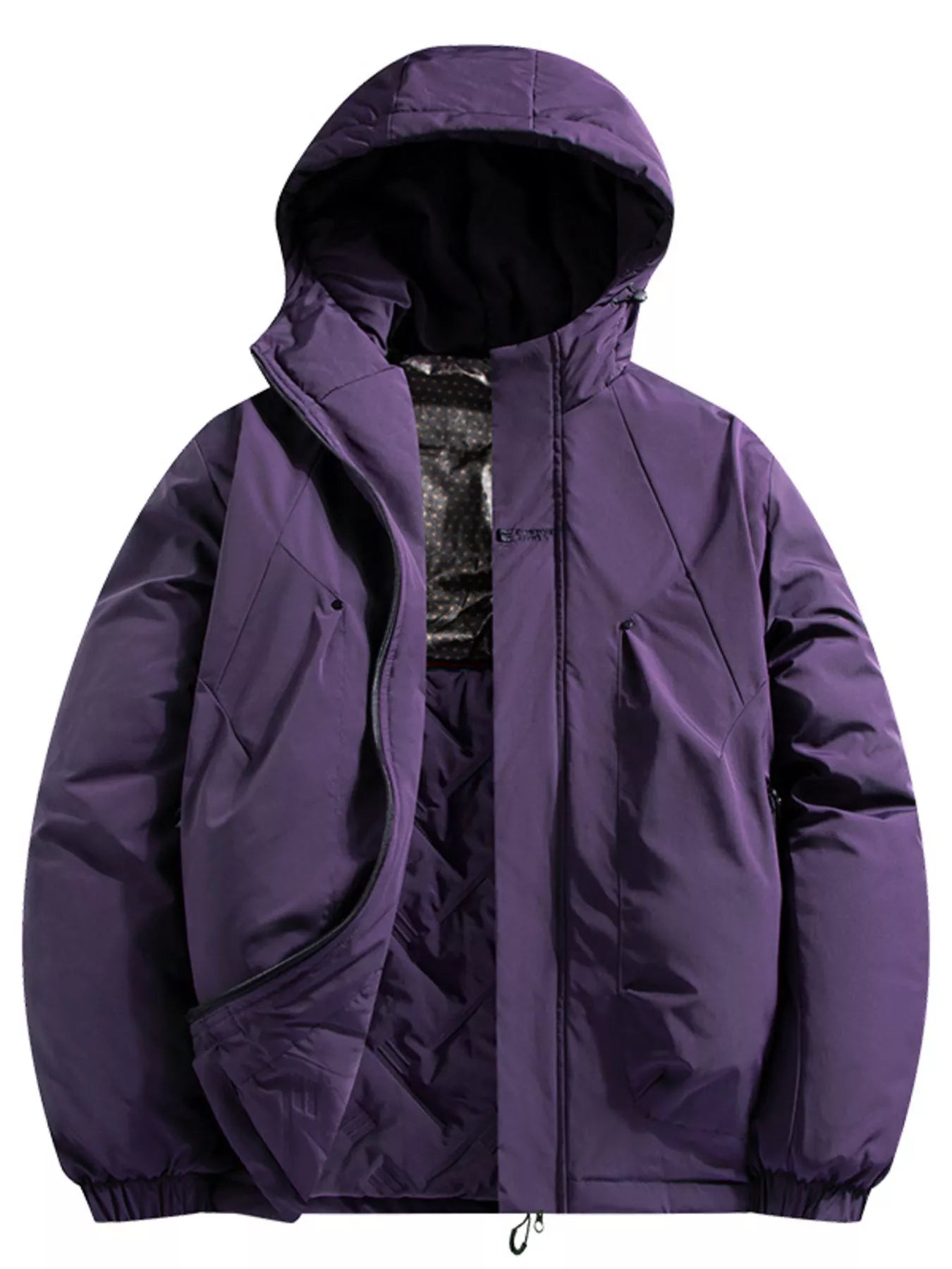 Men's Full Size Hooded Padded Winter Coat Plus Size