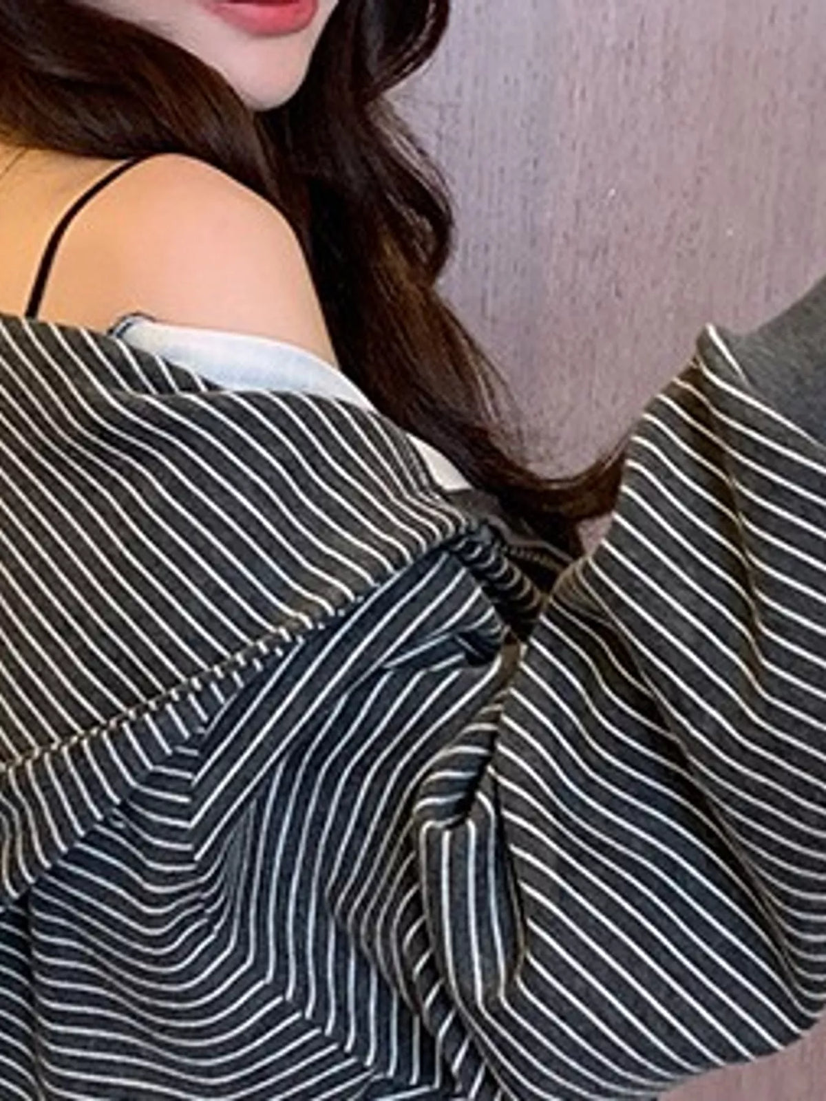 Striped Zip-Up Hoodie