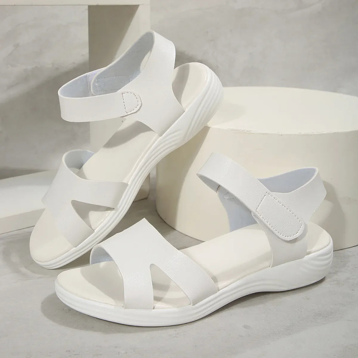 Open Toe Sandals with Ankle Strap