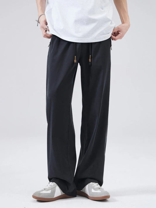 Men's Full Size Drawstring Wide Leg Pants Plus Size