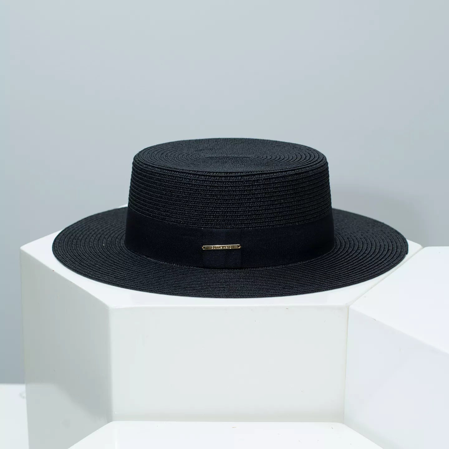 Straw Boater Hat with Band