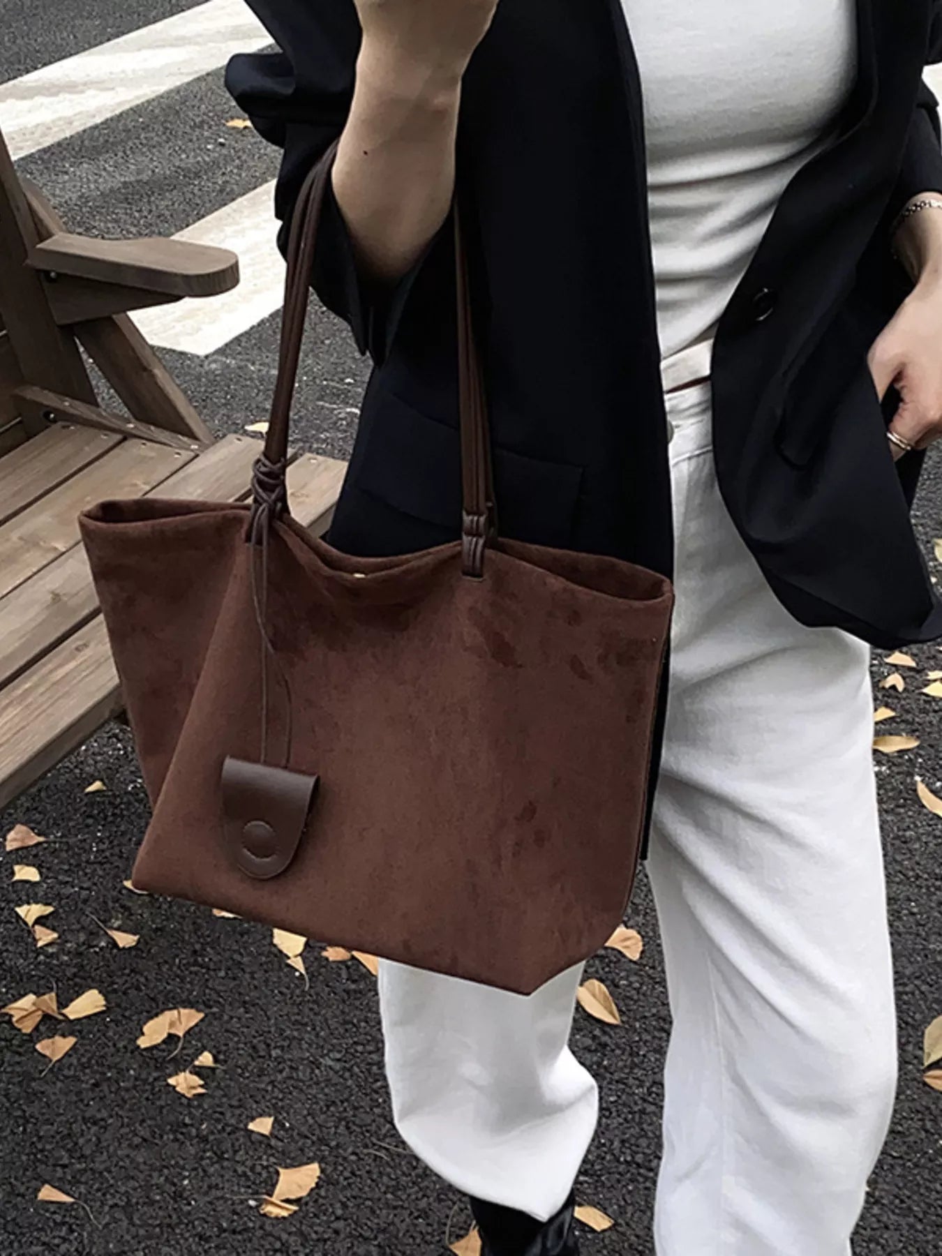 Classic Suede Tote Bag