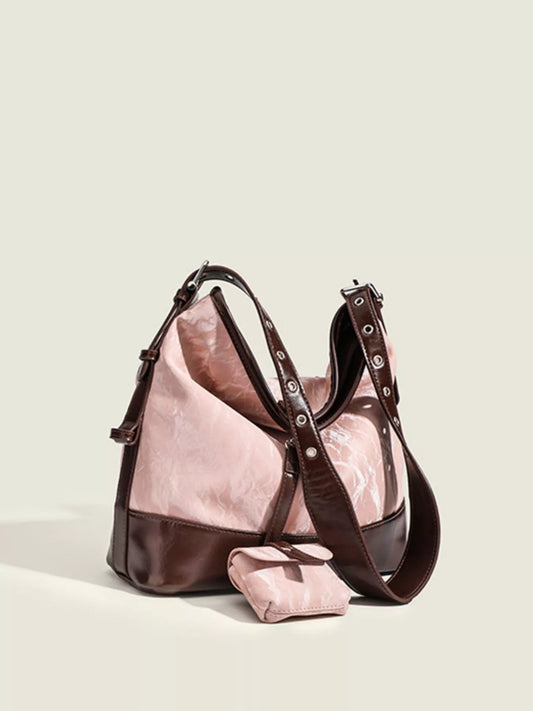 Adjustable Strap Shoulder Bag with Pouch