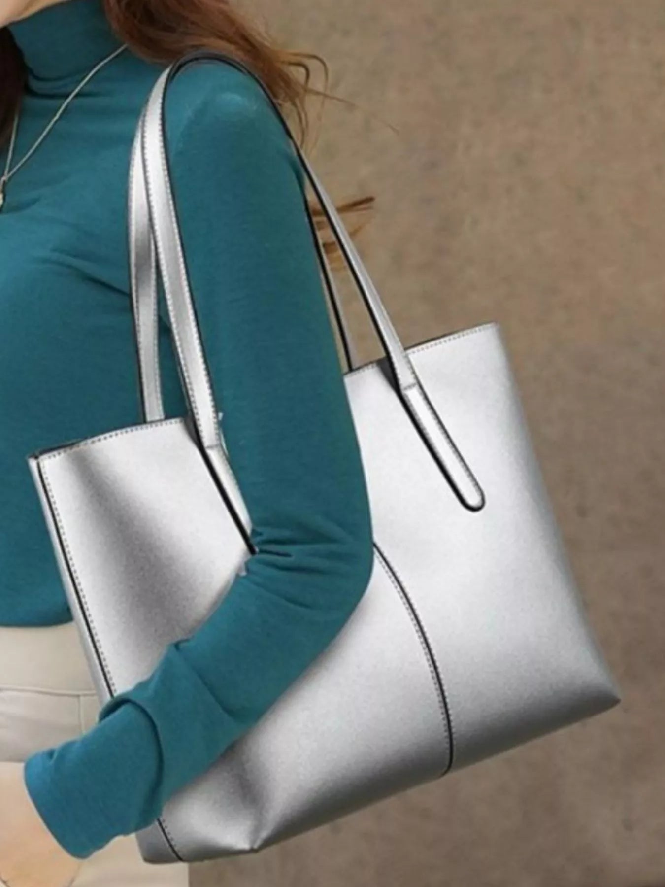 PU Leather Tote Bag