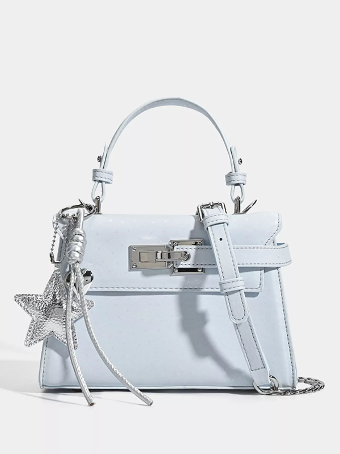 Buckle Leather Handbag