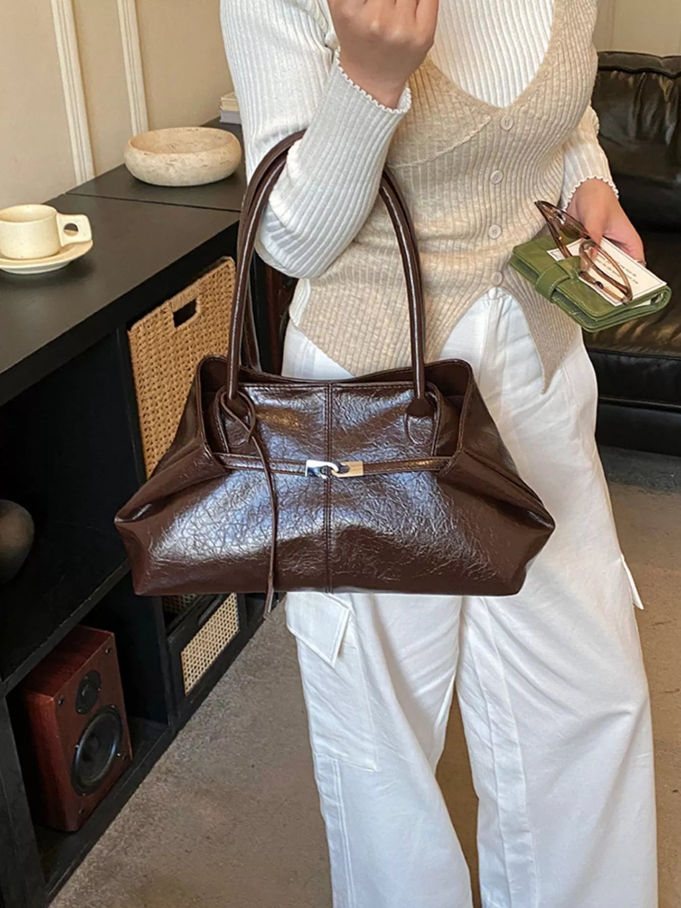 PU Leather Shoulder Bag