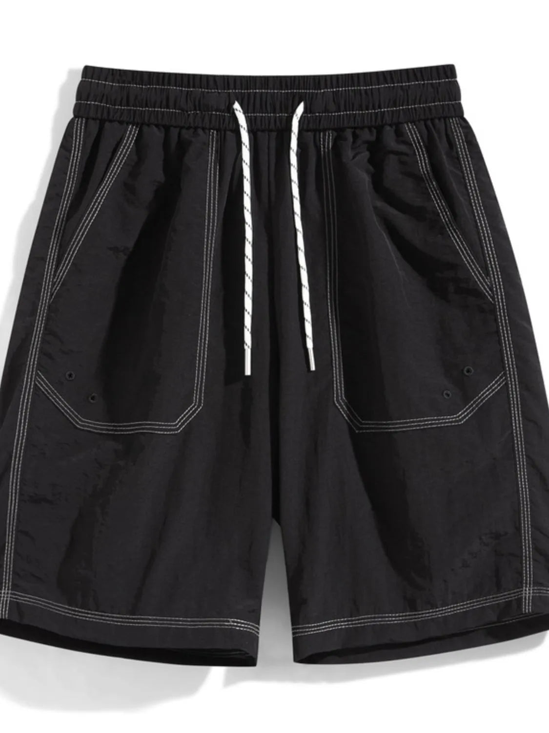 Men's Full Size Casual Drawstring Shorts Plus Size