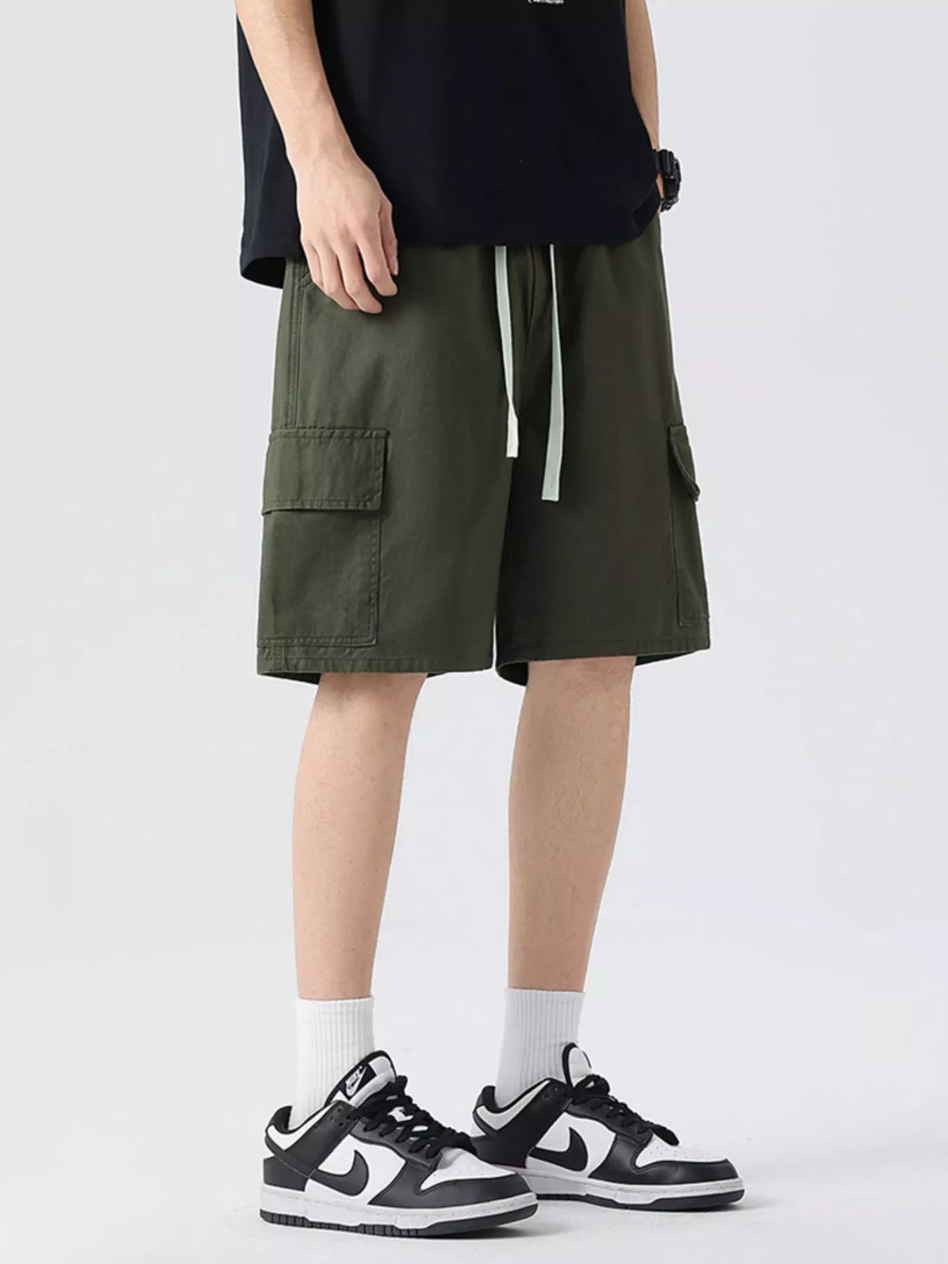 Men's Full Size Drawstring Loose Fit Shorts Plus Size