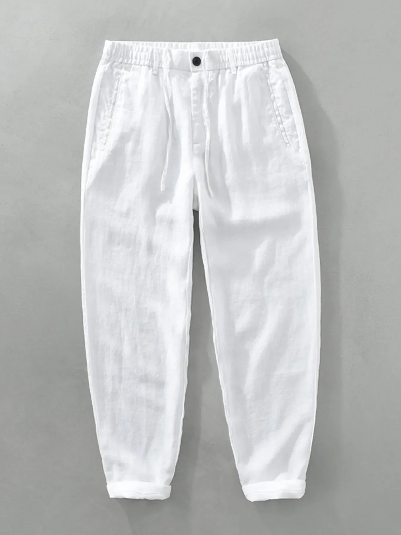 Men's Plus Size Drawstring Wide Leg Pants