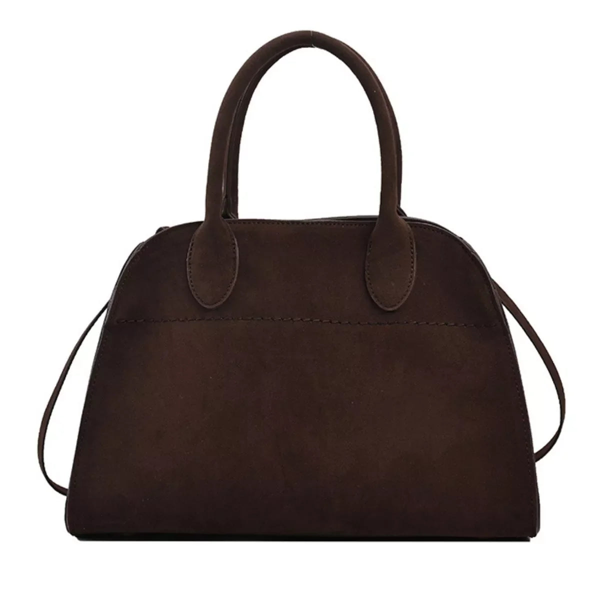 Suede Leather Large Handbag