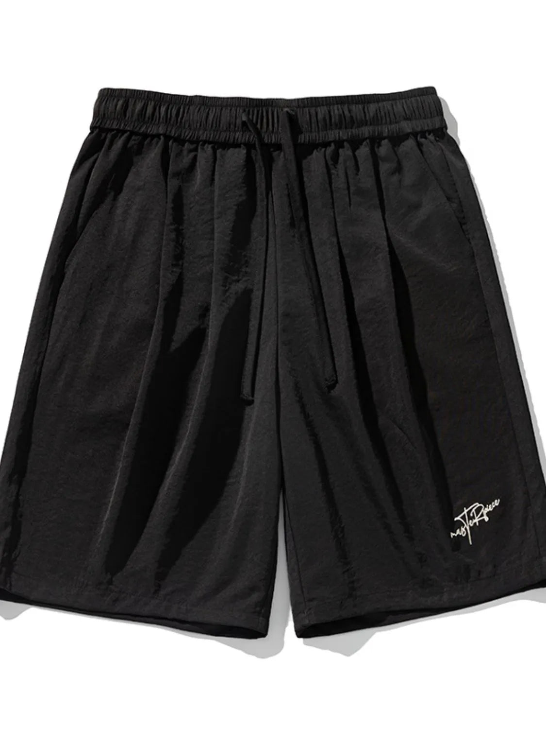 Men's Plus Size Drawstring Shorts with Pockets