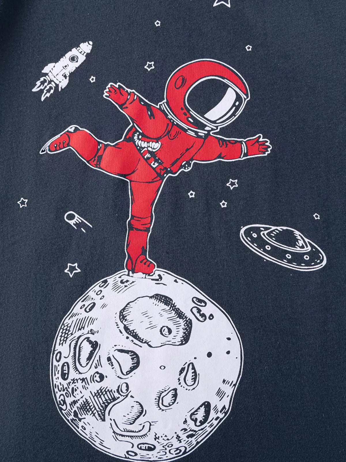 Children's Astronaut and Rocket Tee and Shorts Set