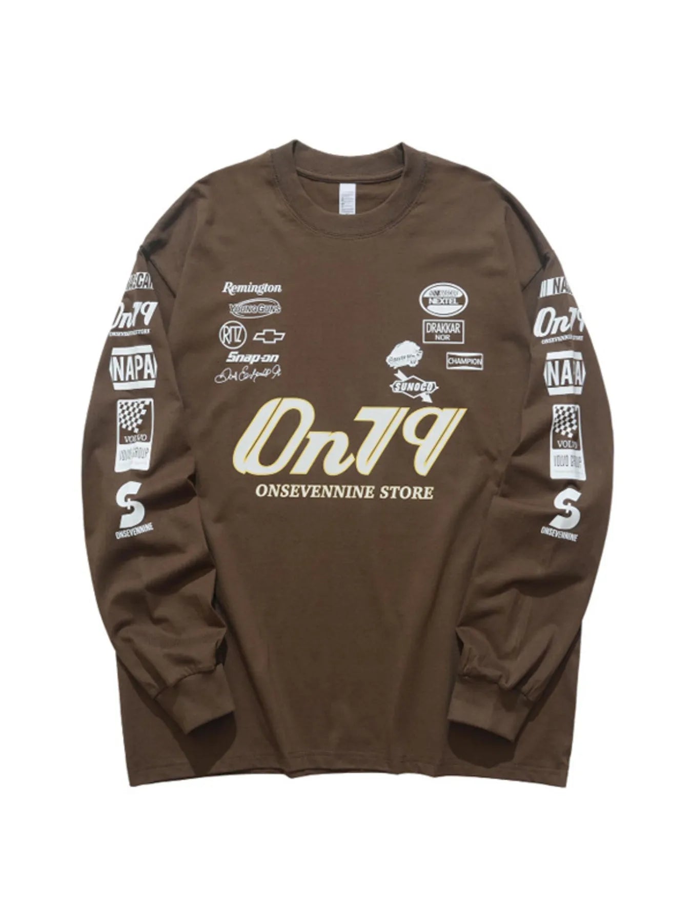 Men's Graphic Round Neck Long Sleeve T-Shirt