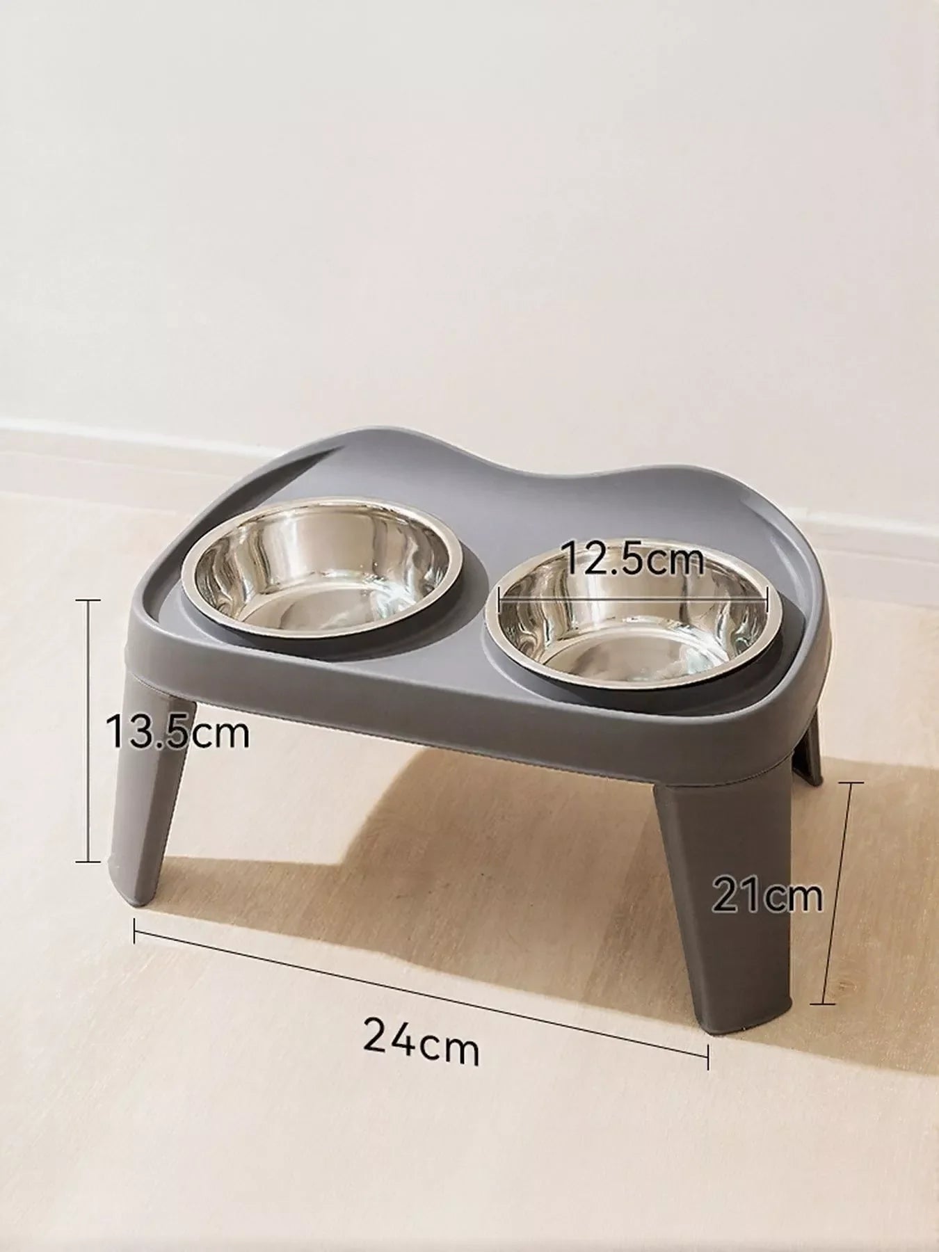 Double Pet Bowls with Stand