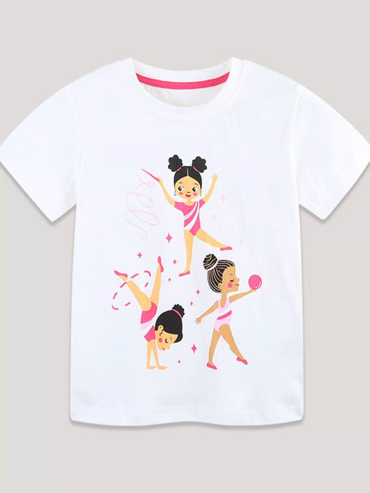 Children's Rhythmic Gymnastics Print T-Shirt