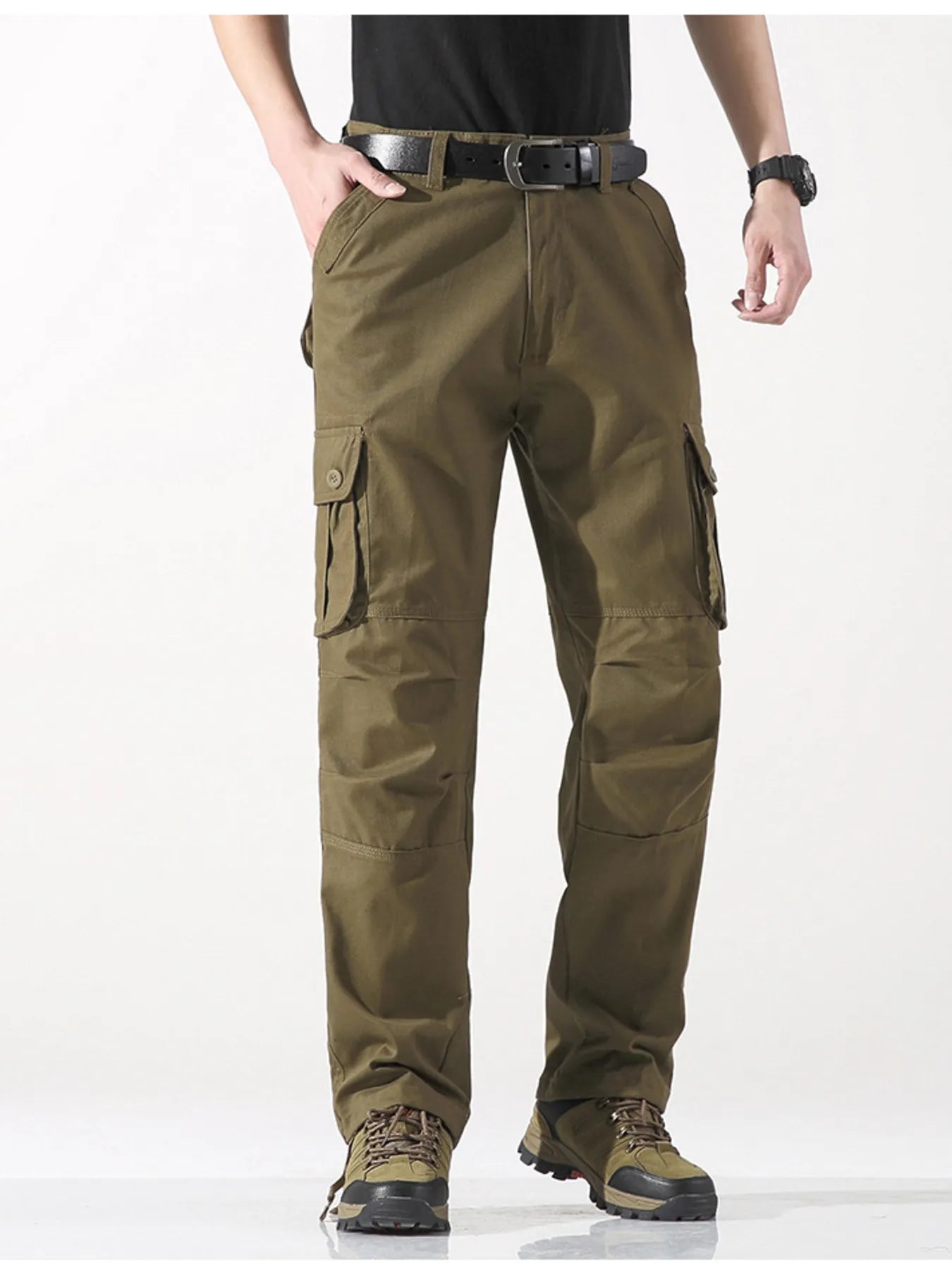 Men's Wide Leg Cargo Pants