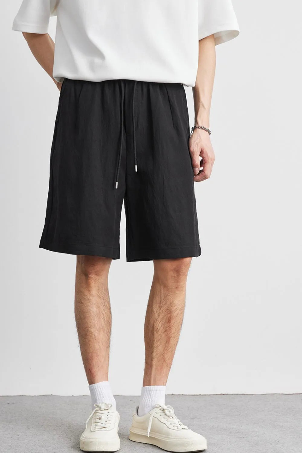 Men's Full Size Relaxed Drawstring Shorts Plus Size