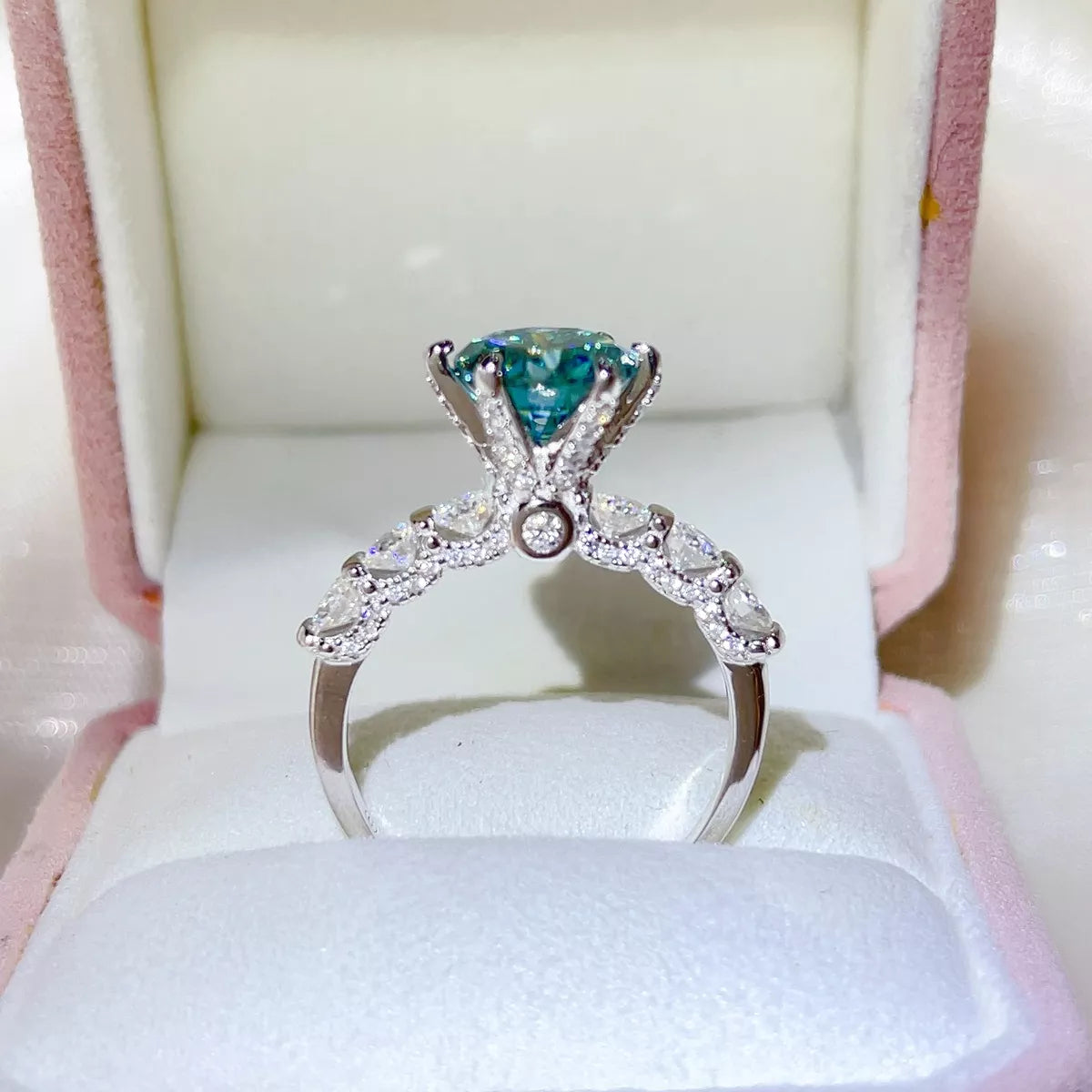 3 Carat 925 Sterling Silver Moissanite Ring