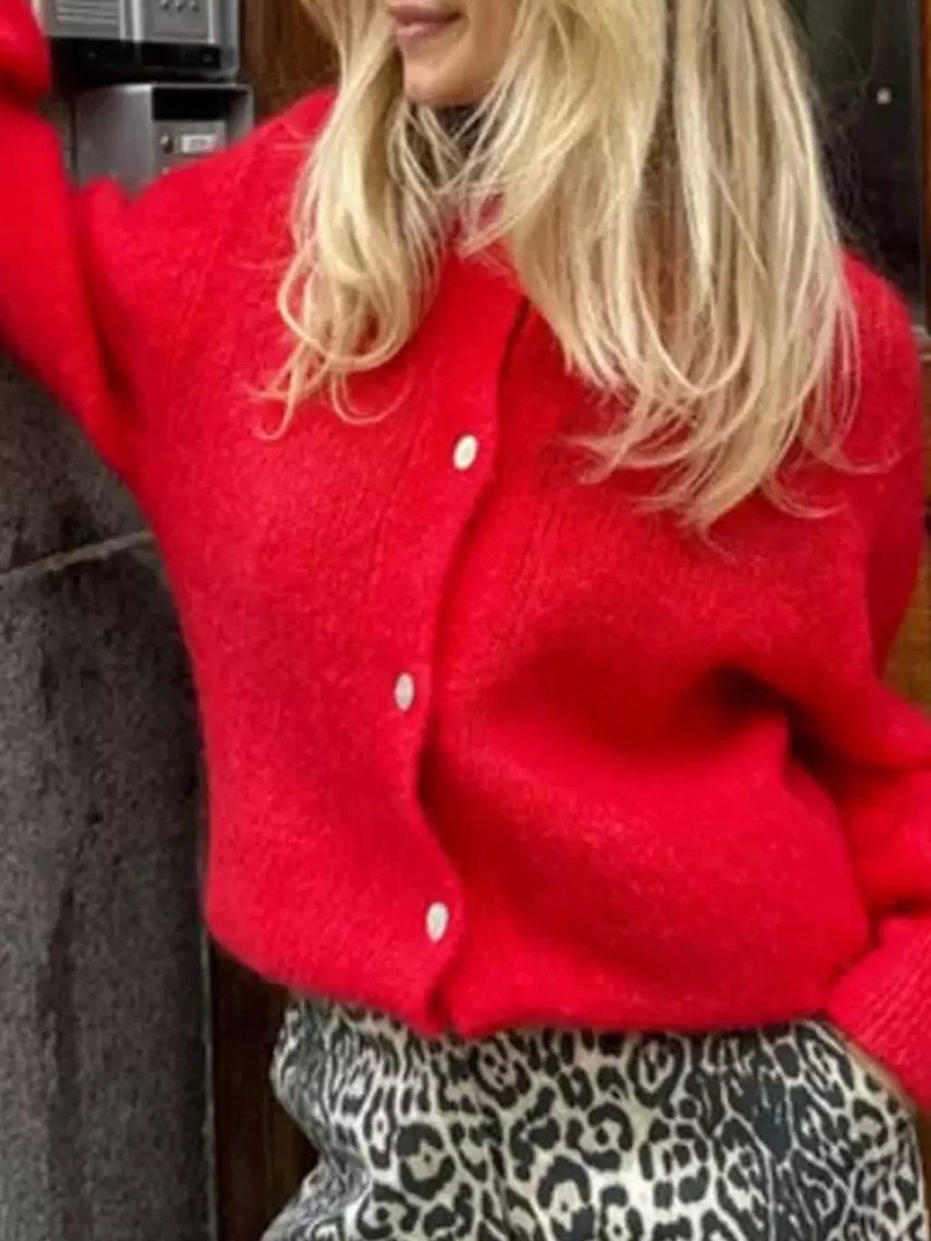 Button Up Long Sleeve Cardigan