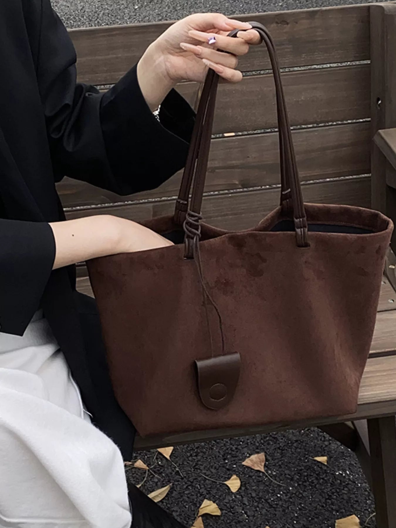 Classic Suede Tote Bag