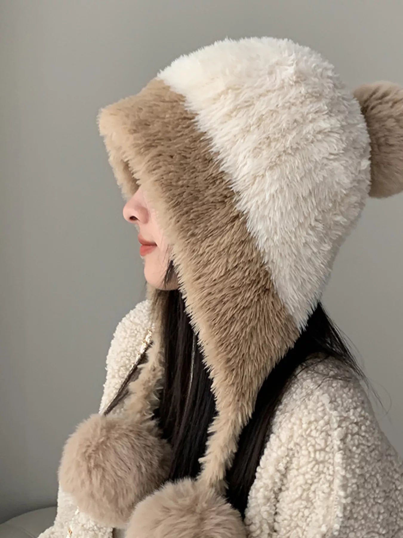 Plush Pom-pom Hat