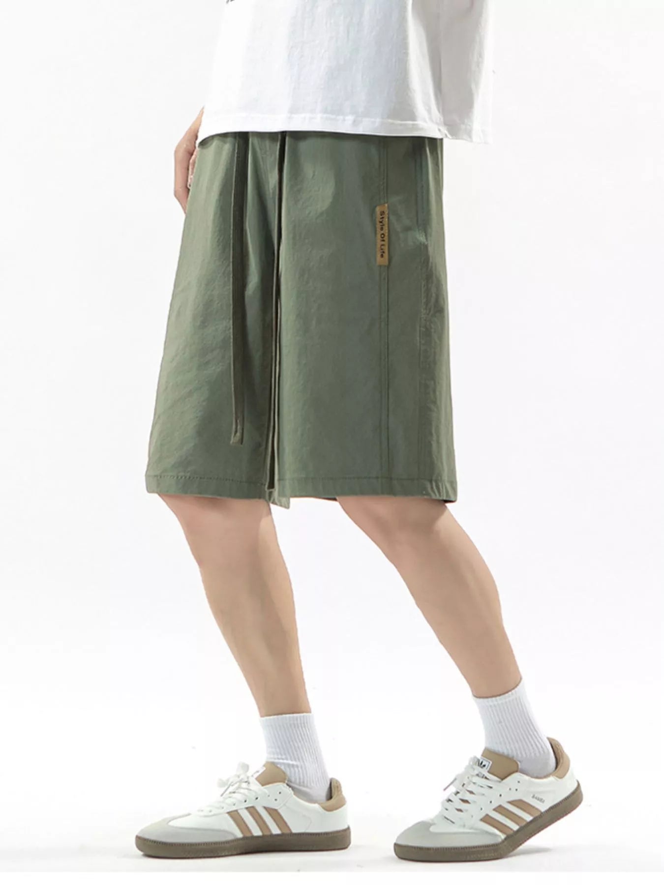 Men's Full Size Drawstring Casual Loose-Fit Pants Plus Size