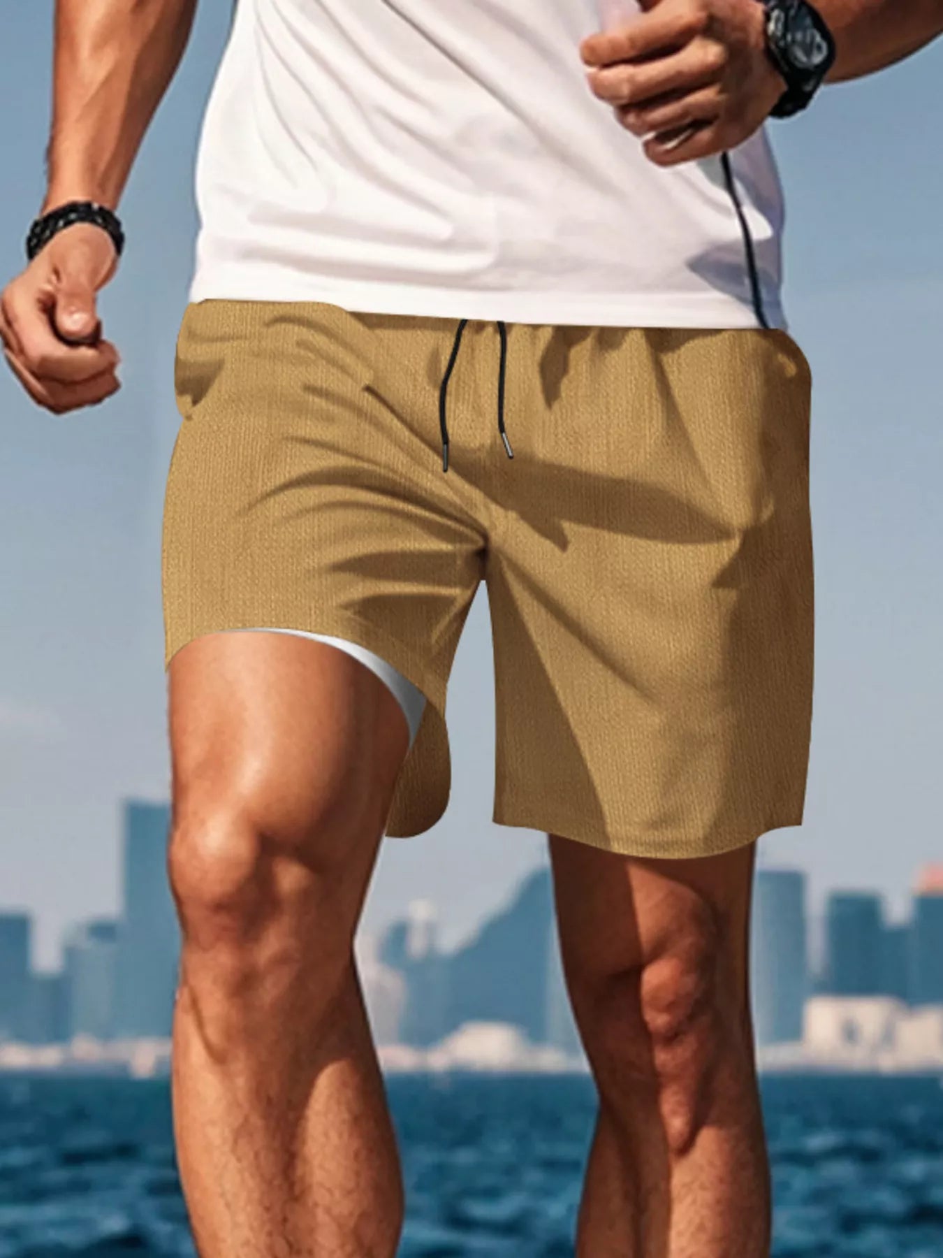 Men's Drawstring Causal Shorts