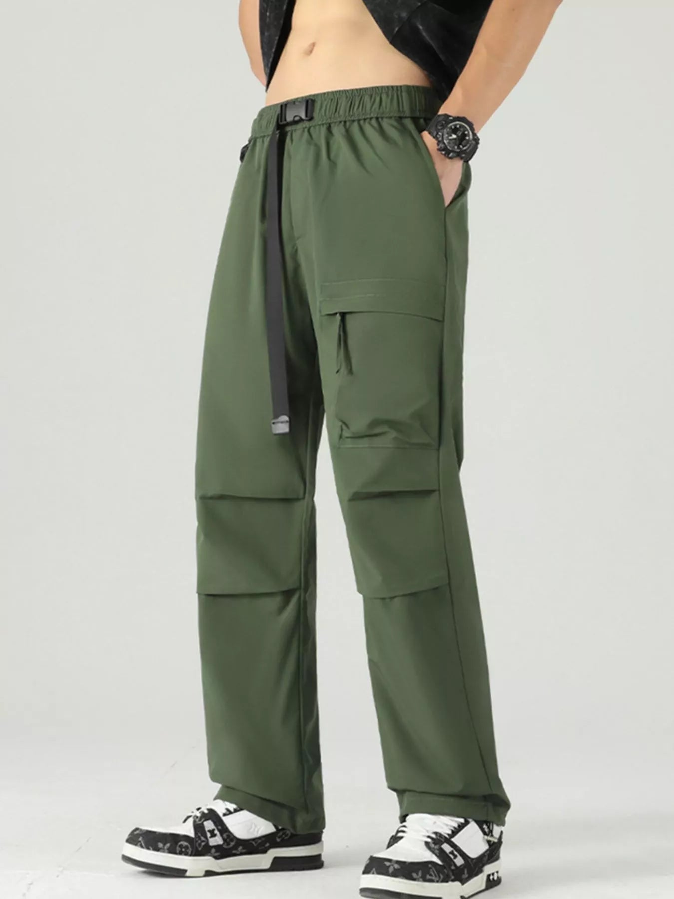 Men's Plus Size Loose Fit Cargo Pants