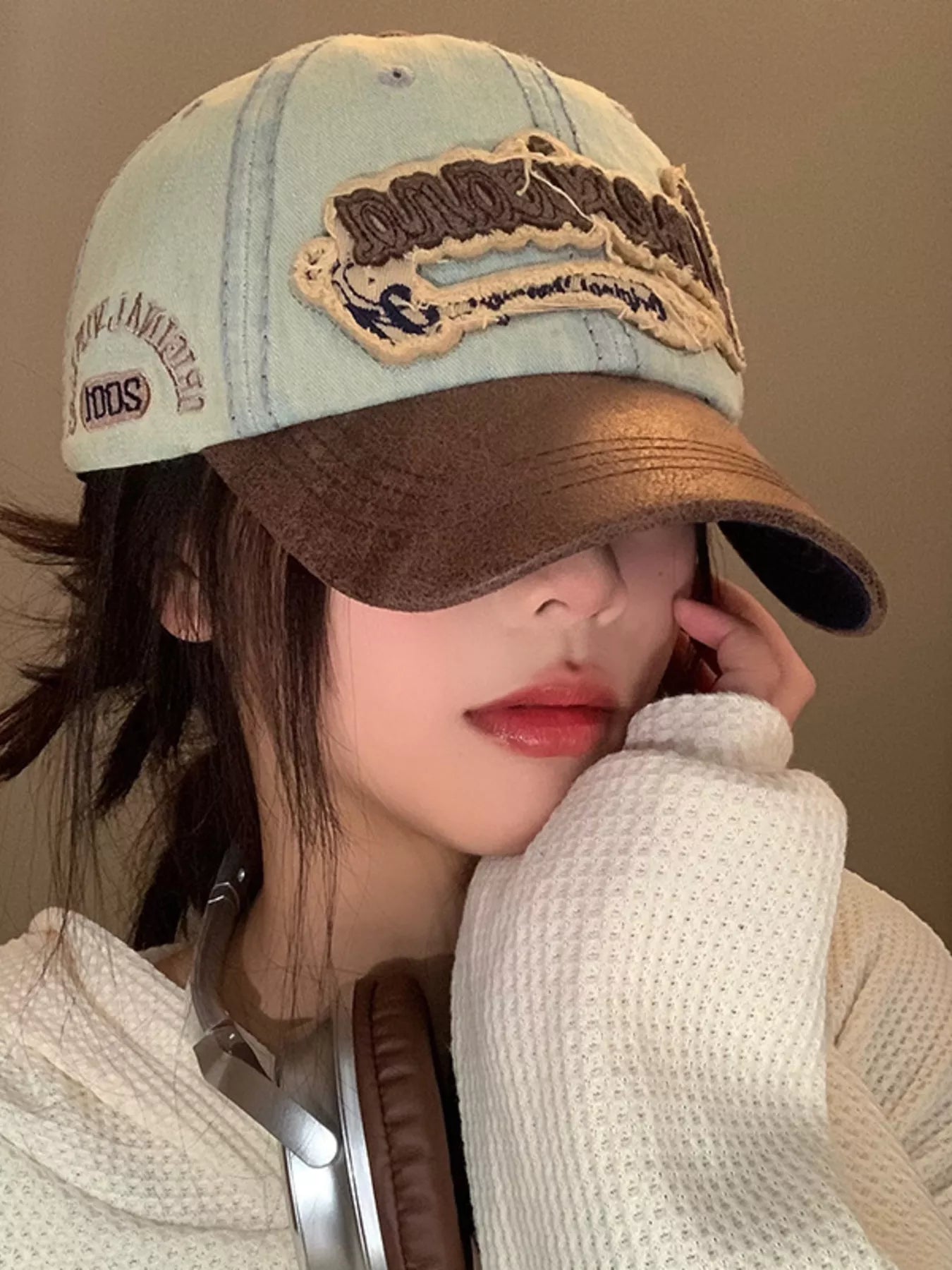 Vintage Washed Embroidered Baseball Cap