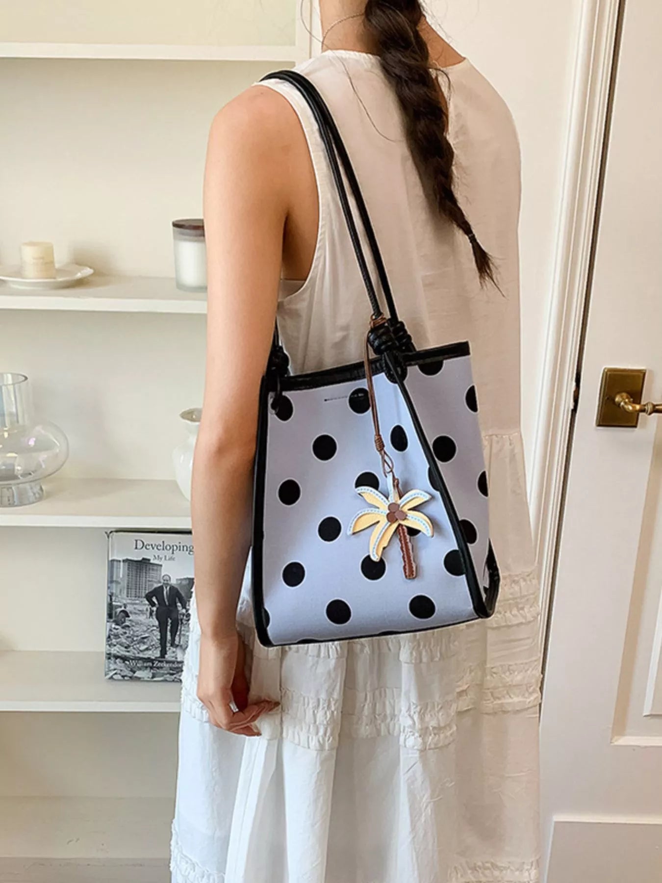 Polka Dot Shoulder Bag