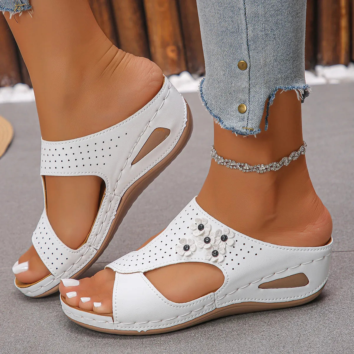 Open Toe Wedge Sandals
