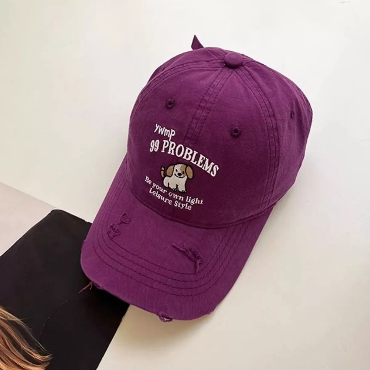 Dog Distressed Baseball Cap