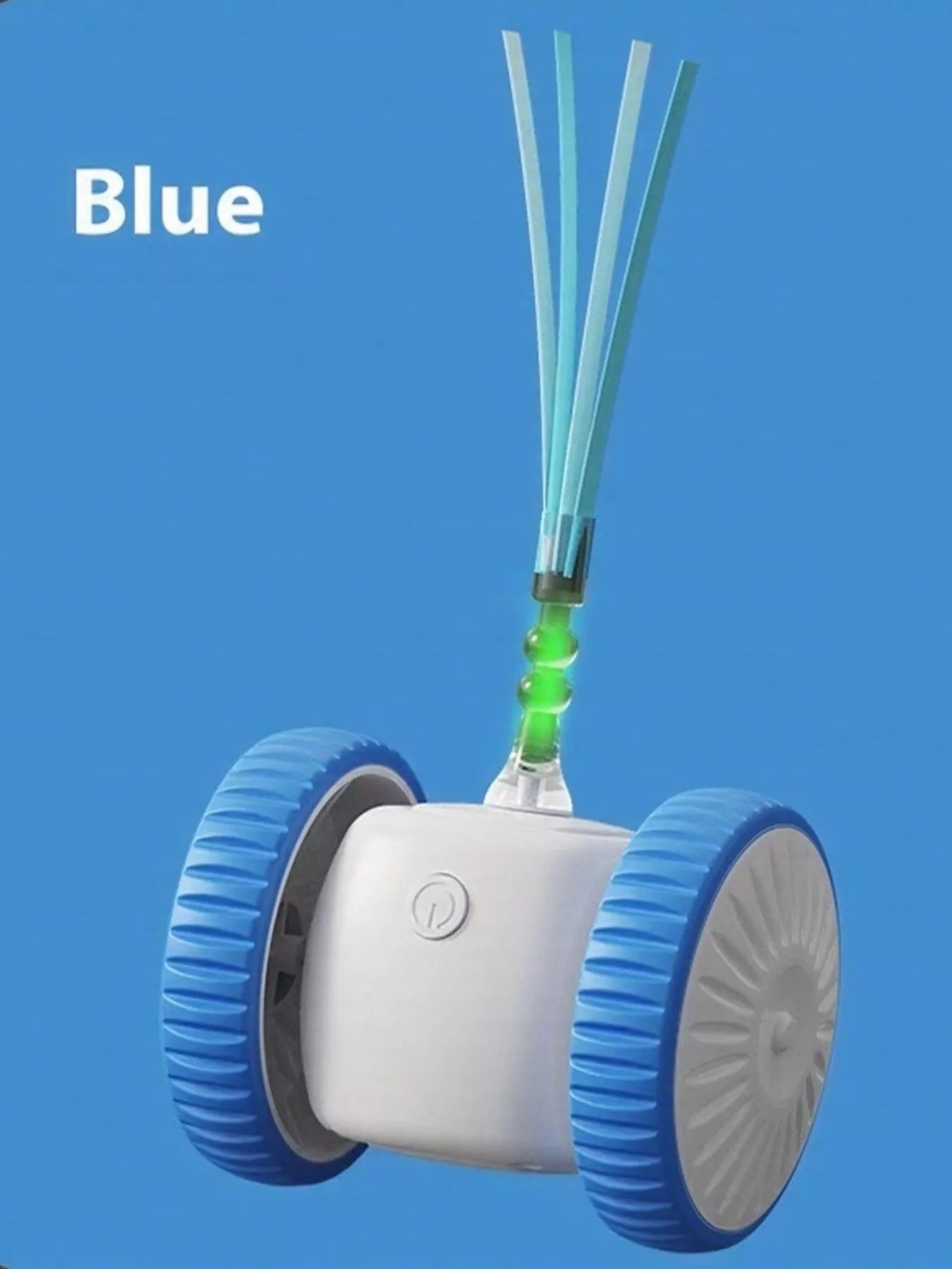 Interactive Self-Rotating Feather Pet Chase Toy