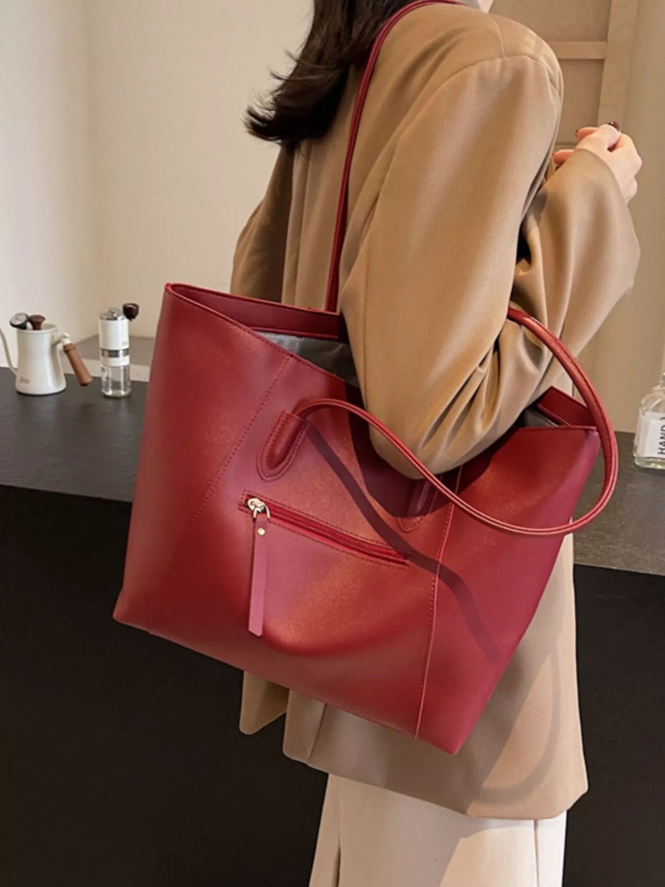 PU Leather Tote Bag