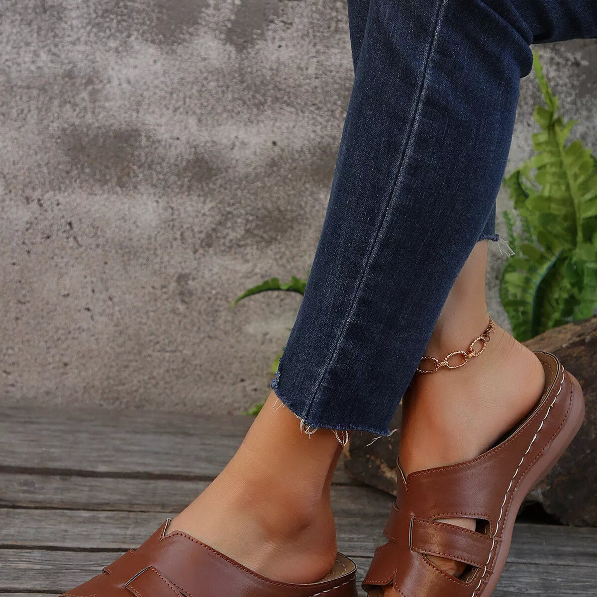 Open Toe Wedge Sandals