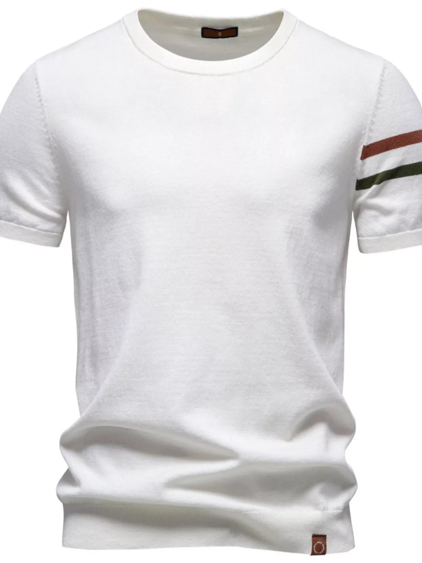 Men's Casual Striped Sleeve T-Shirt