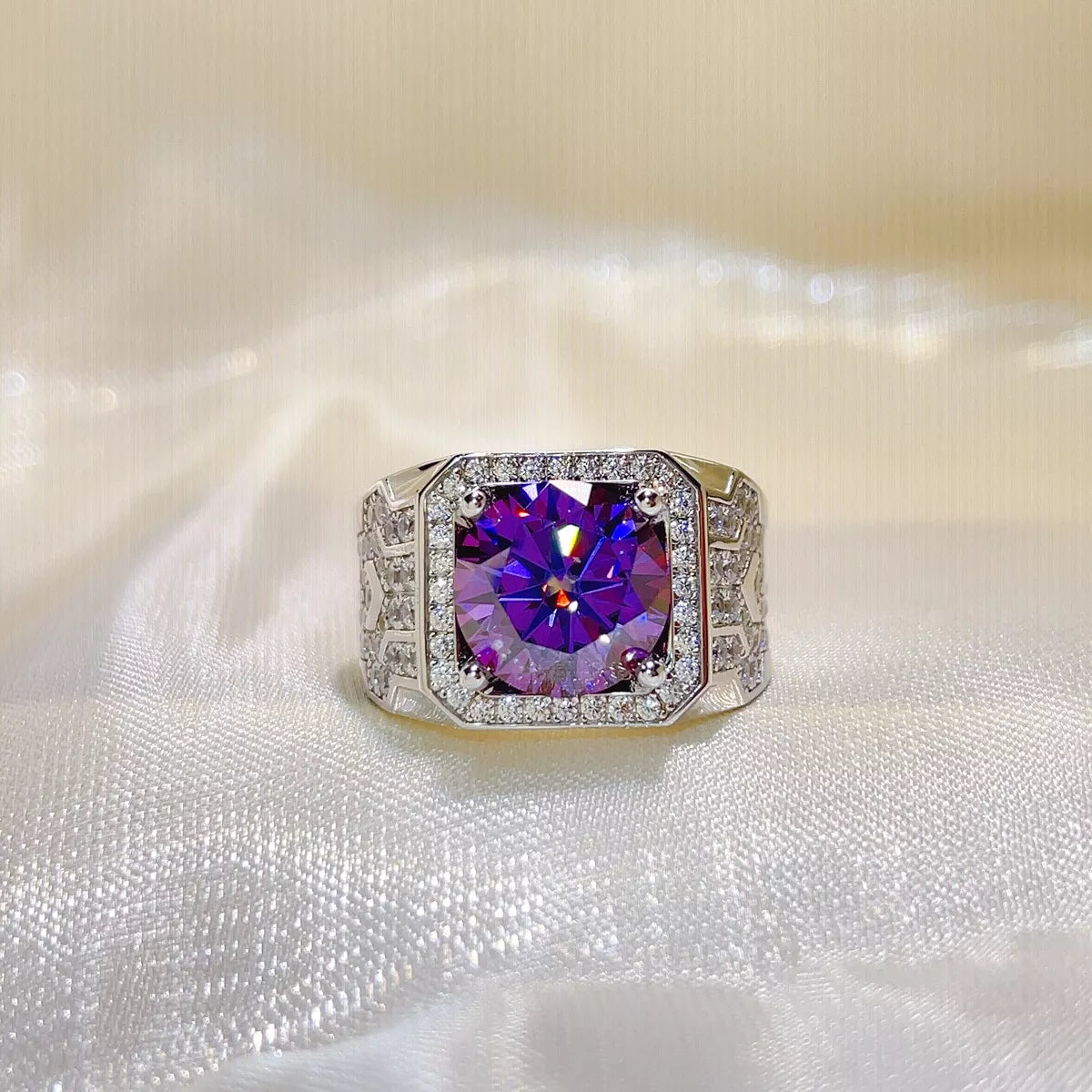 5 Carat 925 Sterling Silver Moissanite Ring