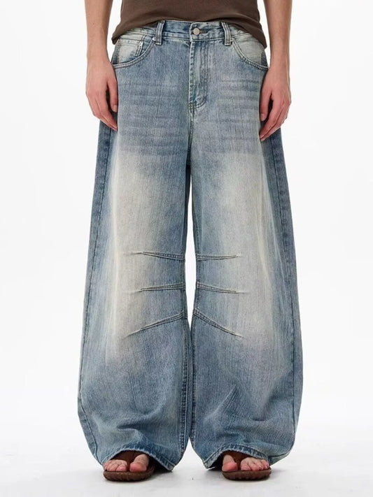 Men's Full Size Wide Leg Jeans Plus Size