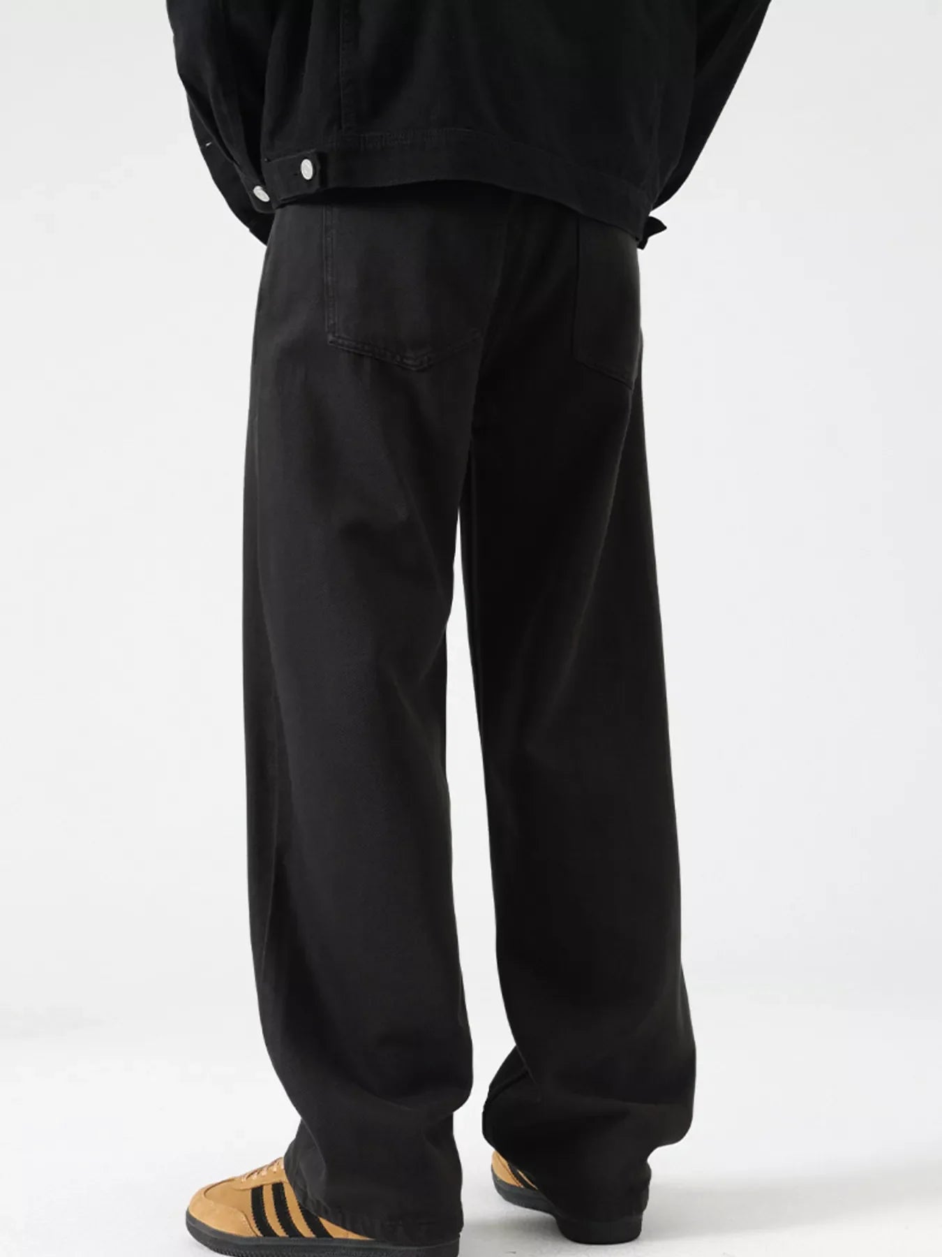 Men's Vintage Wash Wide Leg Jeans