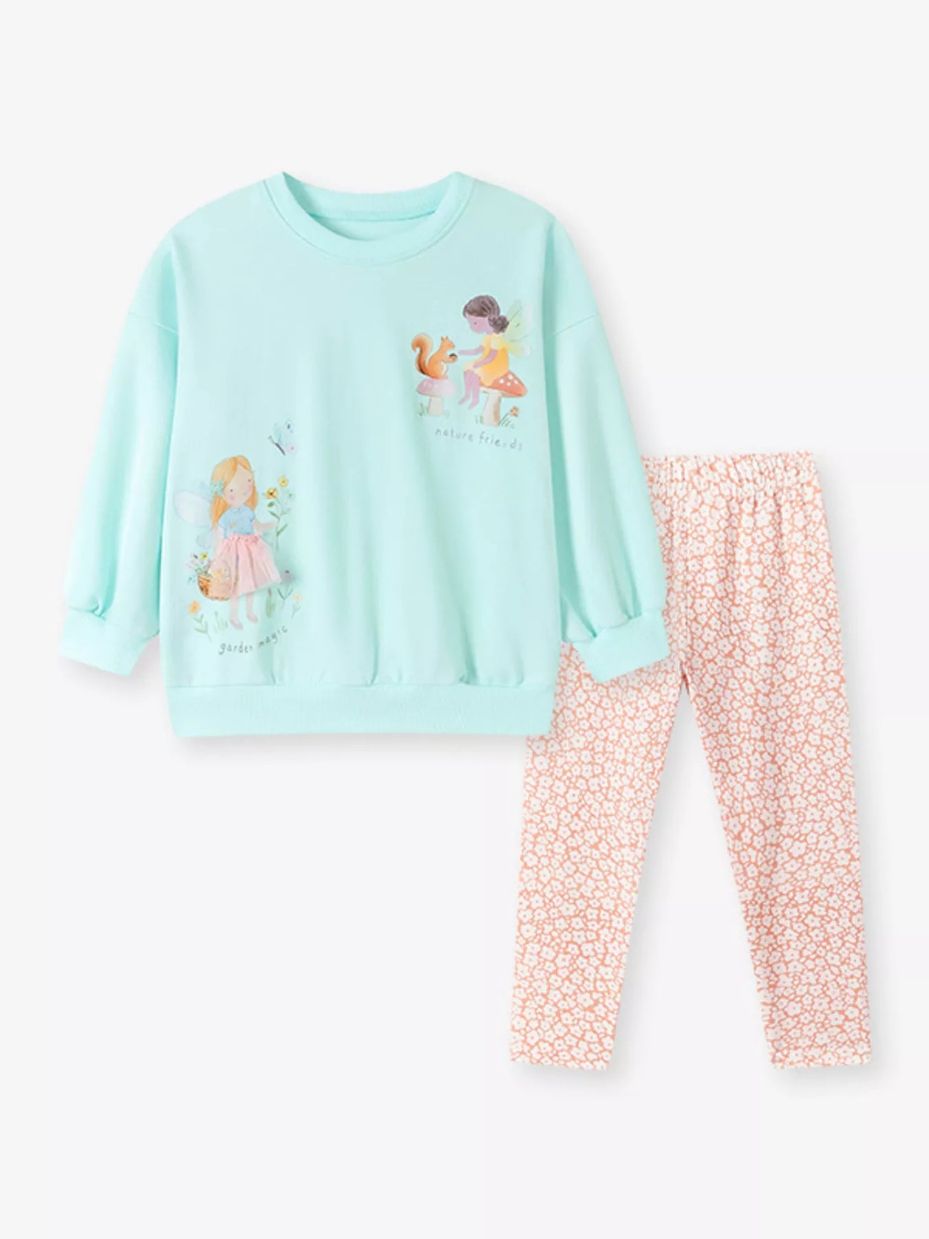 Children's Fairy Graphic Sweatshirt and Pants Set