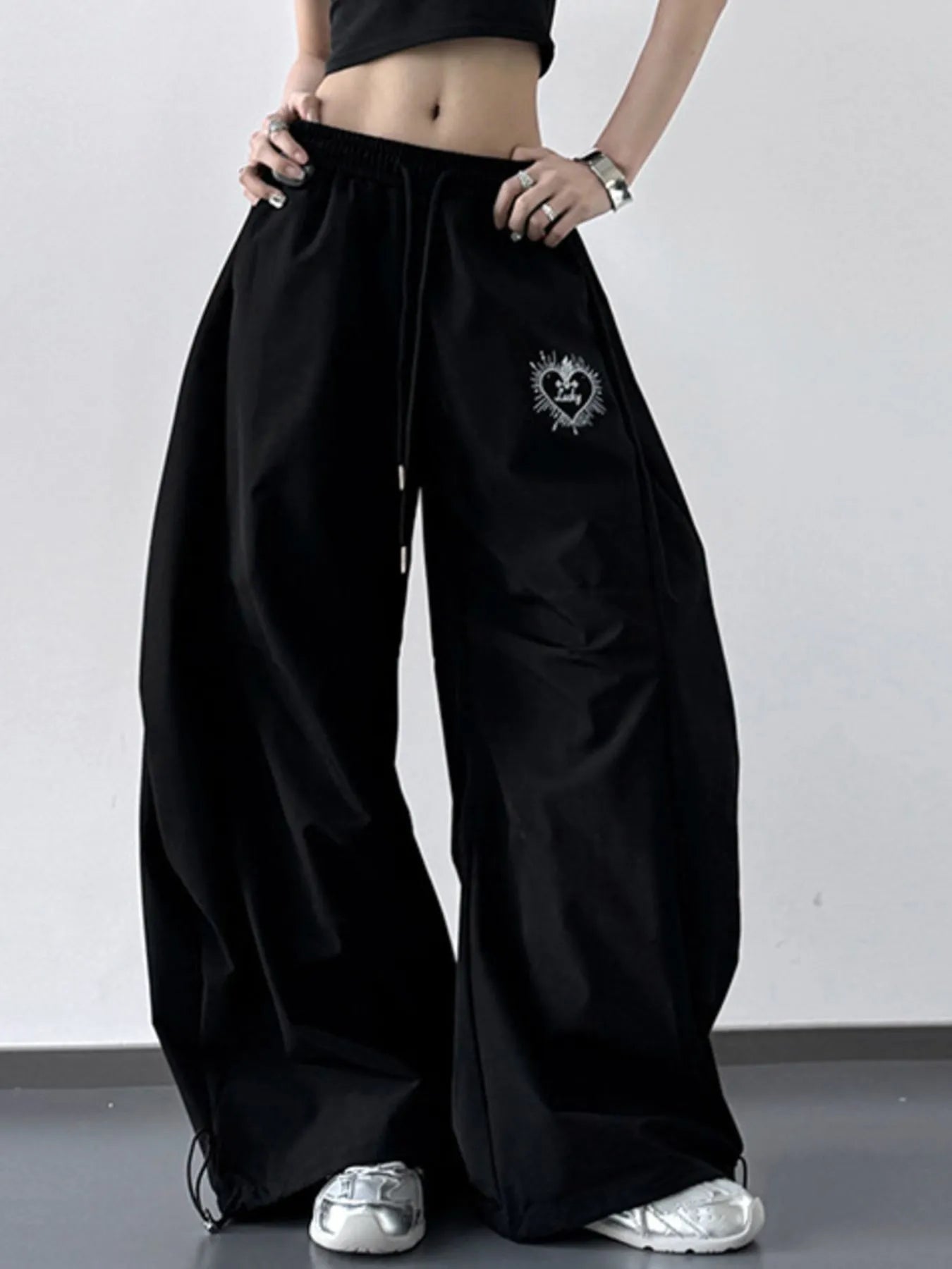 Wide Leg Drawstring Pants